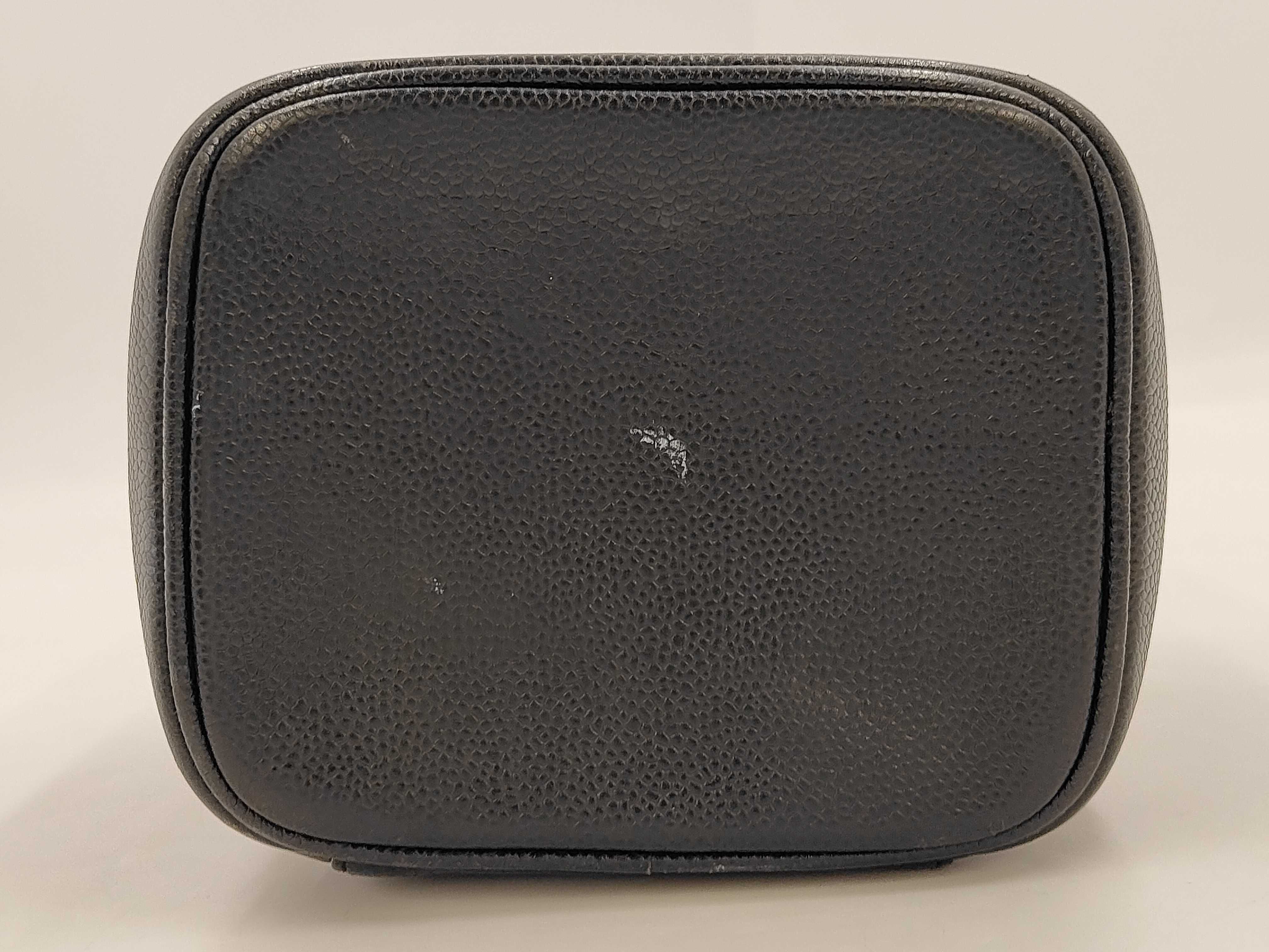 Coco Mark Caviar Skin Vanity Bag, Black with Gold Hardware, Series 6 — view 7