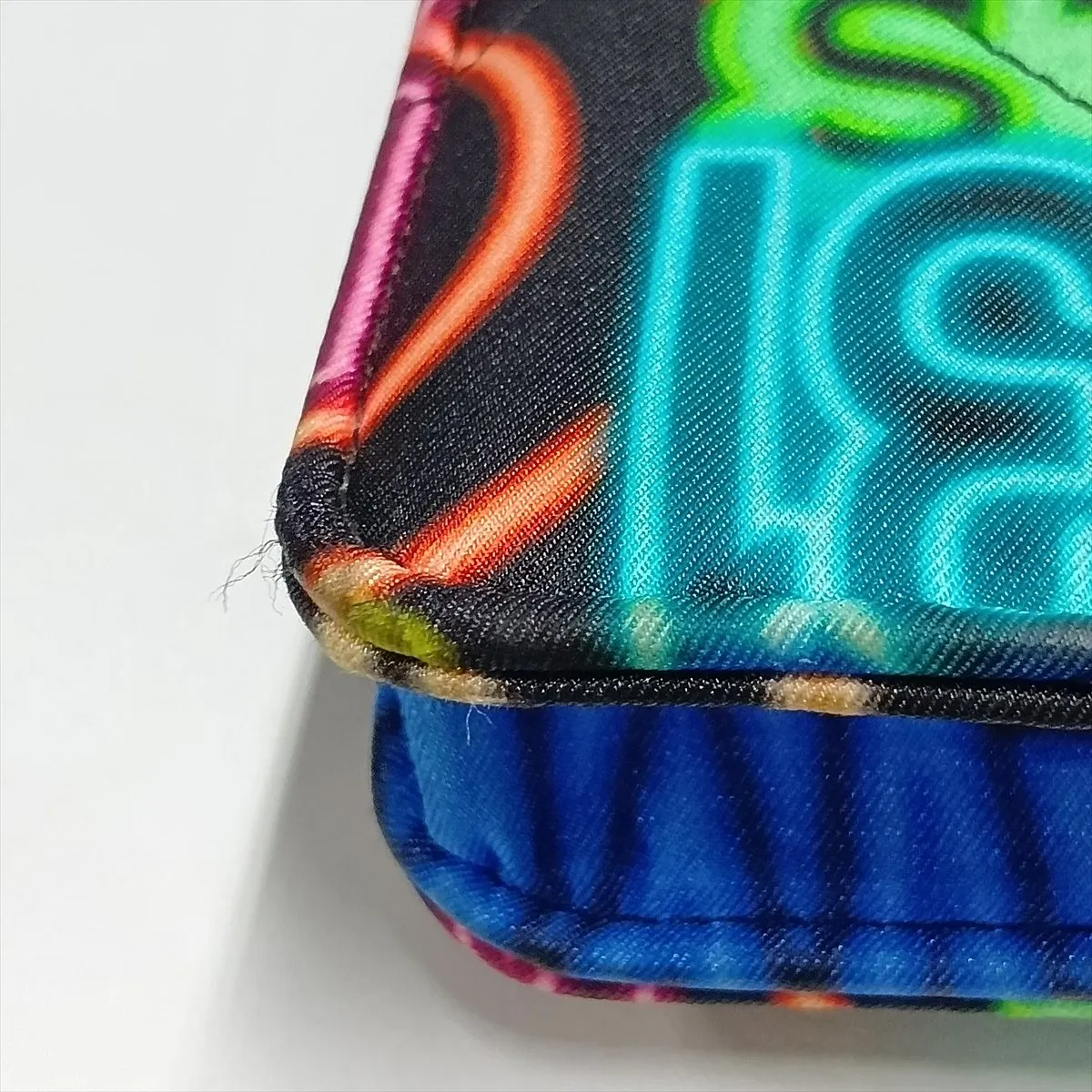 19 Fabric x Lambskin Chain Wallet Black Gold x Silver Hardware 31213301 Serial Number 31 — view 15