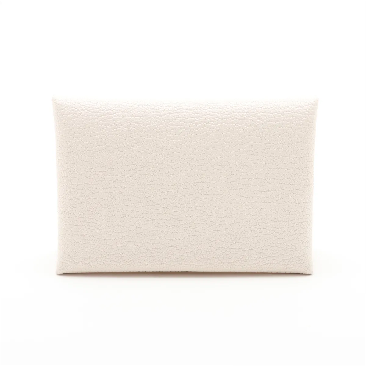 Hermès Calvi Duo Chevre Mysore Coin Case, Cream, Silver Hardware, G: 2026 — view 2