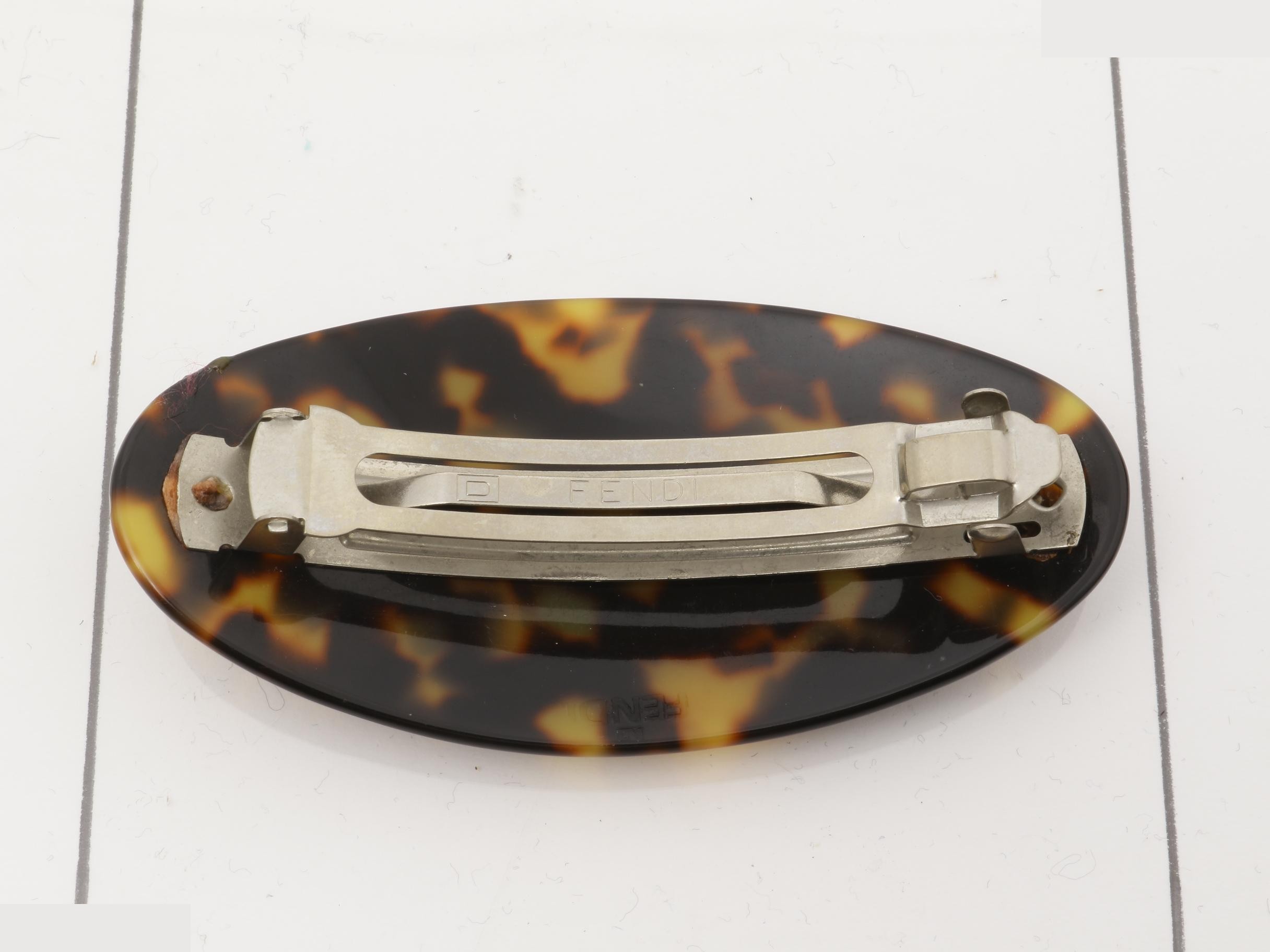 tortoiseshell barrette — view 2
