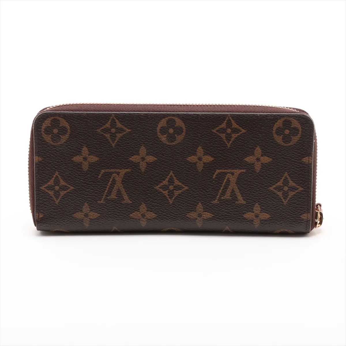Monogram Portefeuille Clemence M61298 CA3186 Rose Ballerine Round Zip Wallet — view 2
