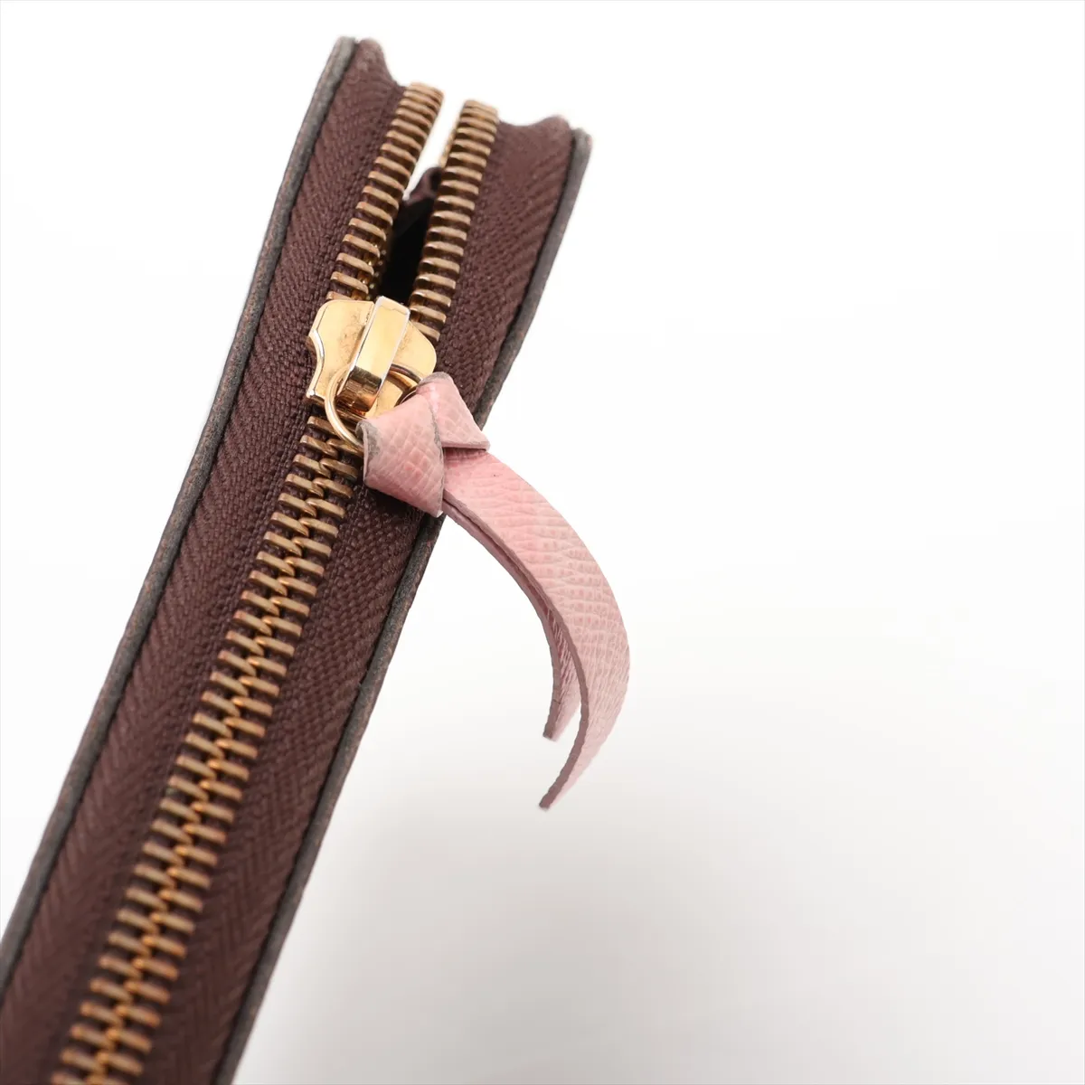 Monogram Portefeuille Clemence M61298 CA3186 Rose Ballerine Round Zip Wallet — view 12