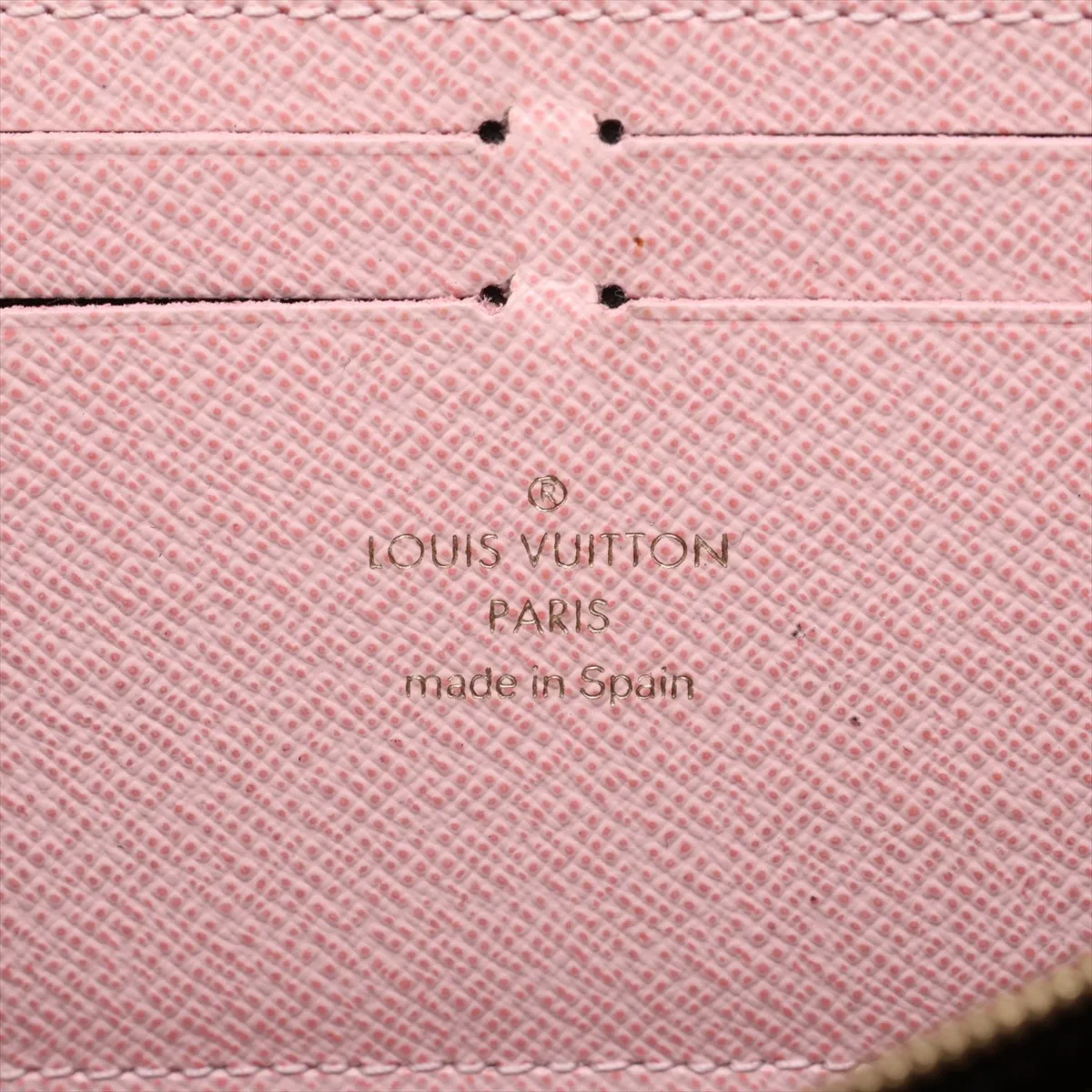 Monogram Portefeuille Clemence M61298 CA3186 Rose Ballerine Round Zip Wallet — view 9