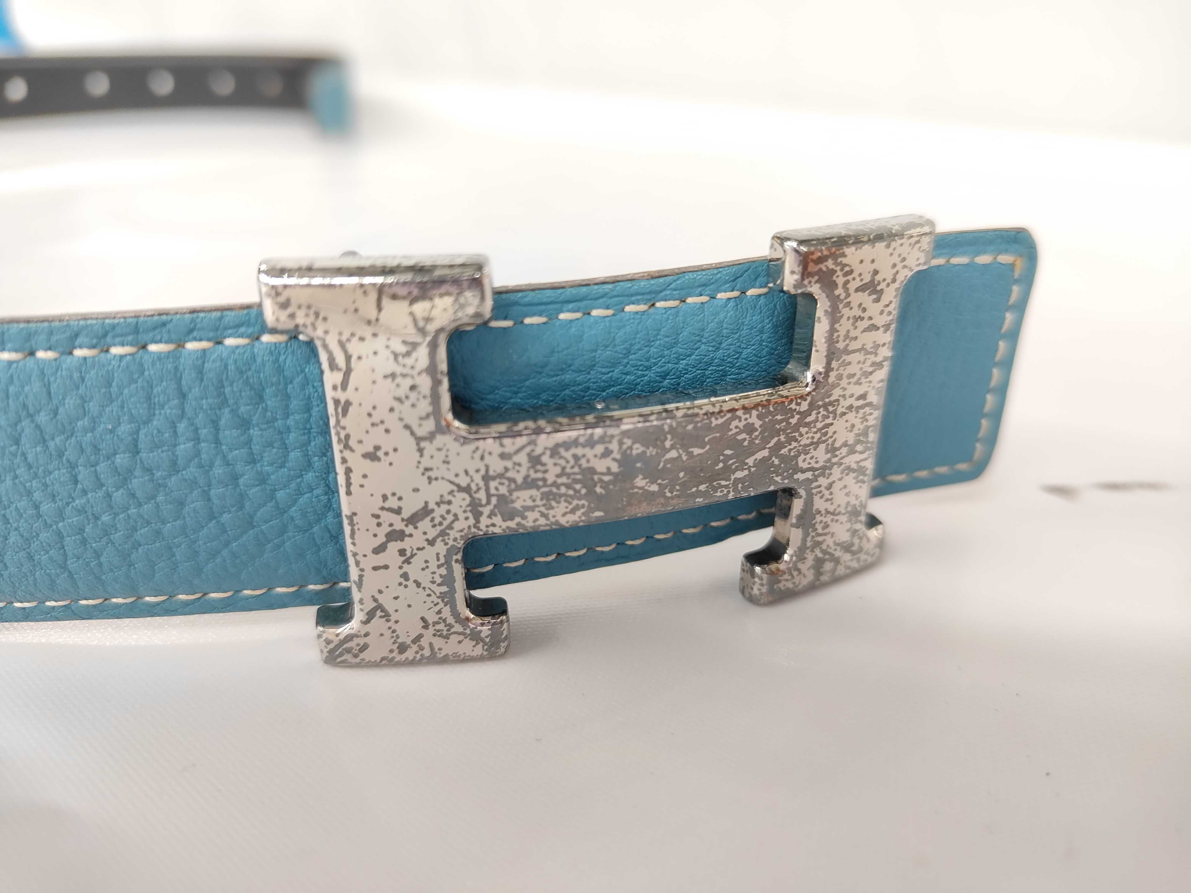 Constance SV hardware I Blue Jean Belt — view 3