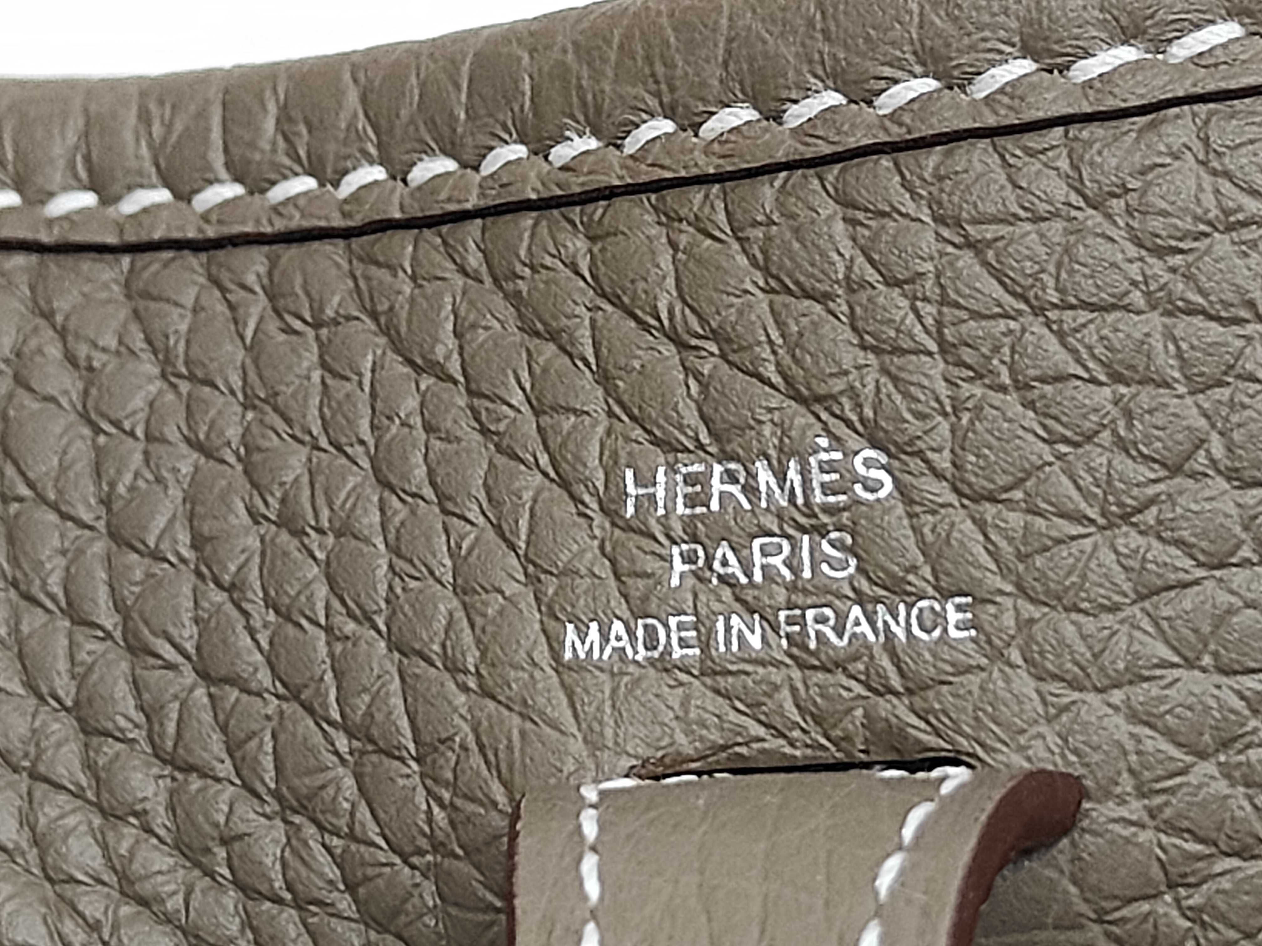 Evelyne 16 TPM Taurillon Clemence Etoupe Silver Hardware G Stamp Shoulder Bag — view 6