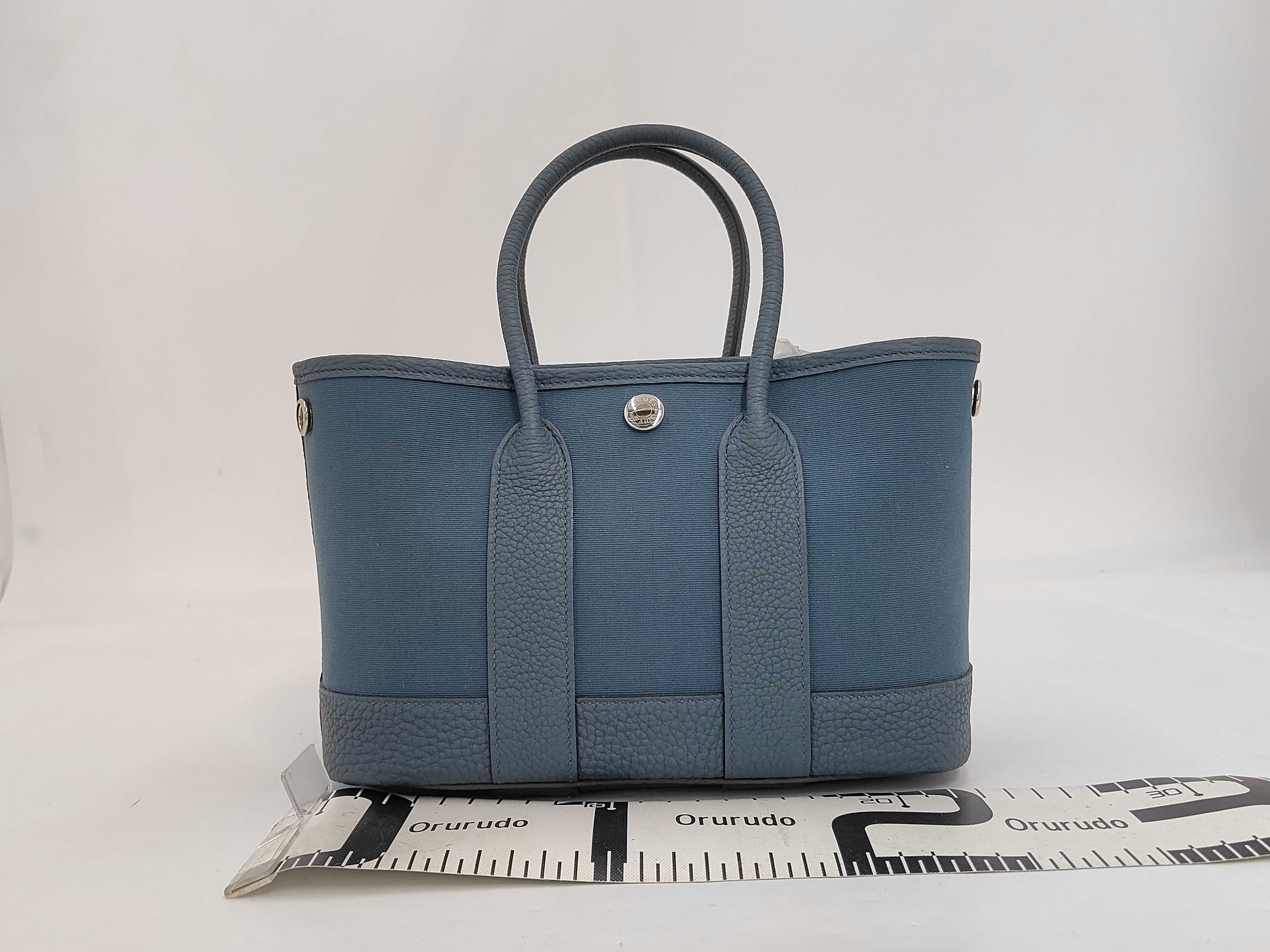 Garden Party Neo Garden 23 Toile Officier Blue Handbag (G stamp) — view 2
