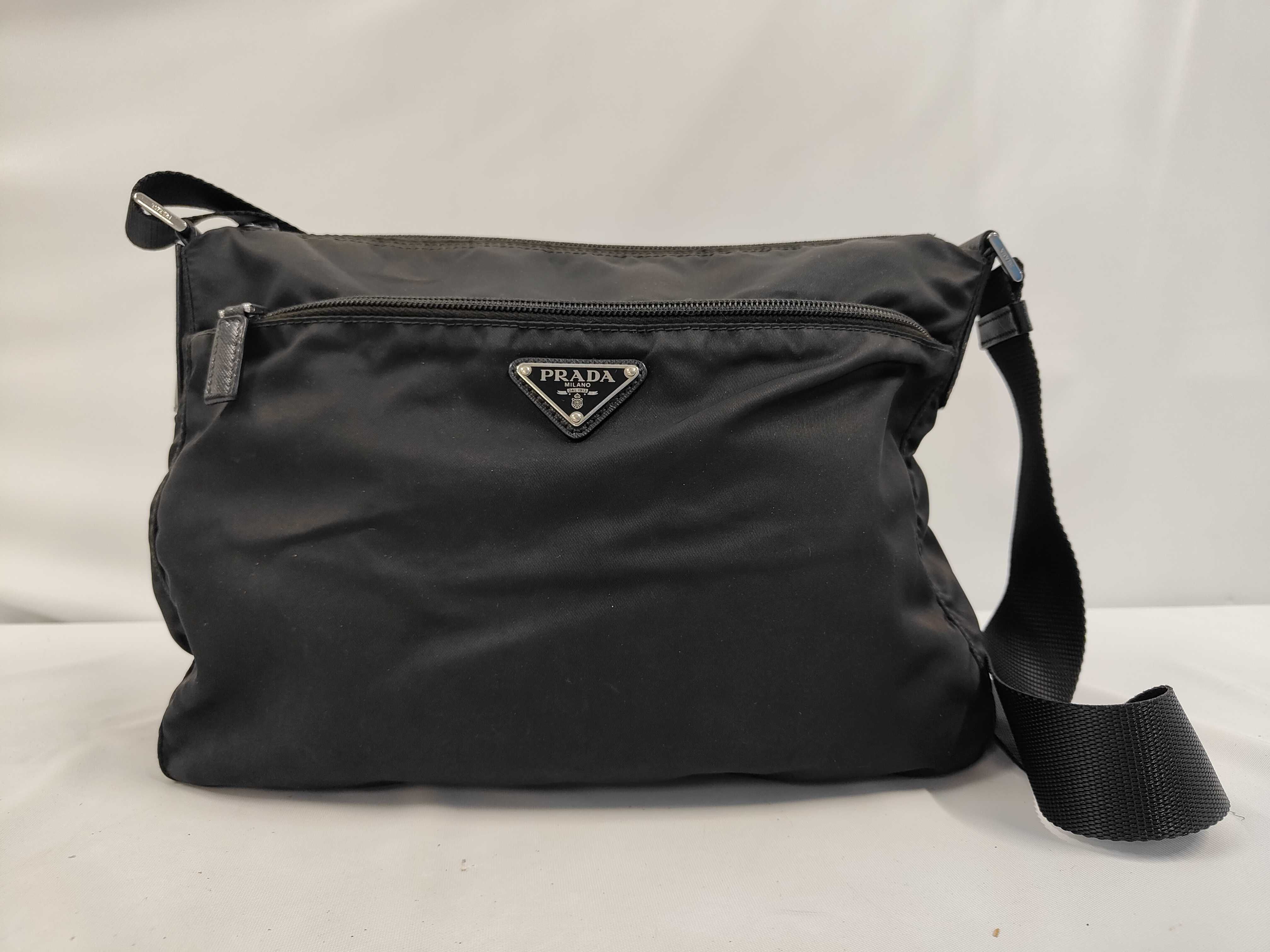 Nylon Shoulder Bag Black Shoulder Bag