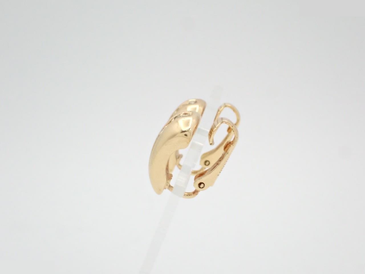 Gold earrings with stones — view 3