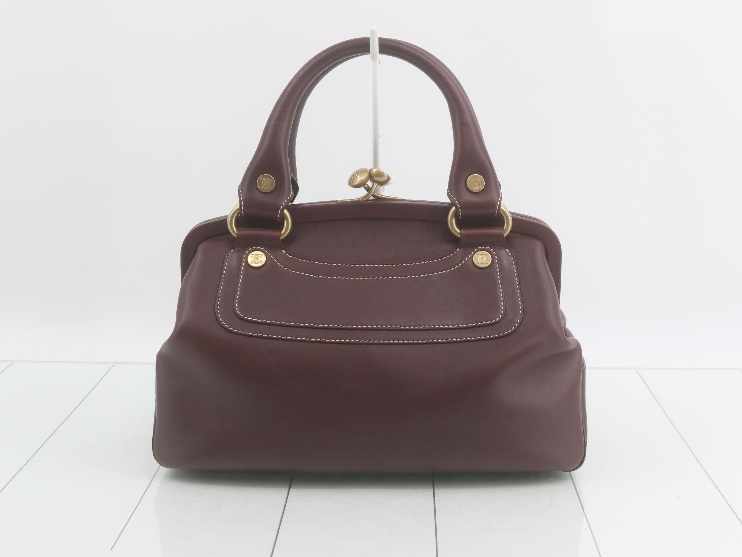 Boogie Bag Leather Clasp Handbag Bordeaux — view 2