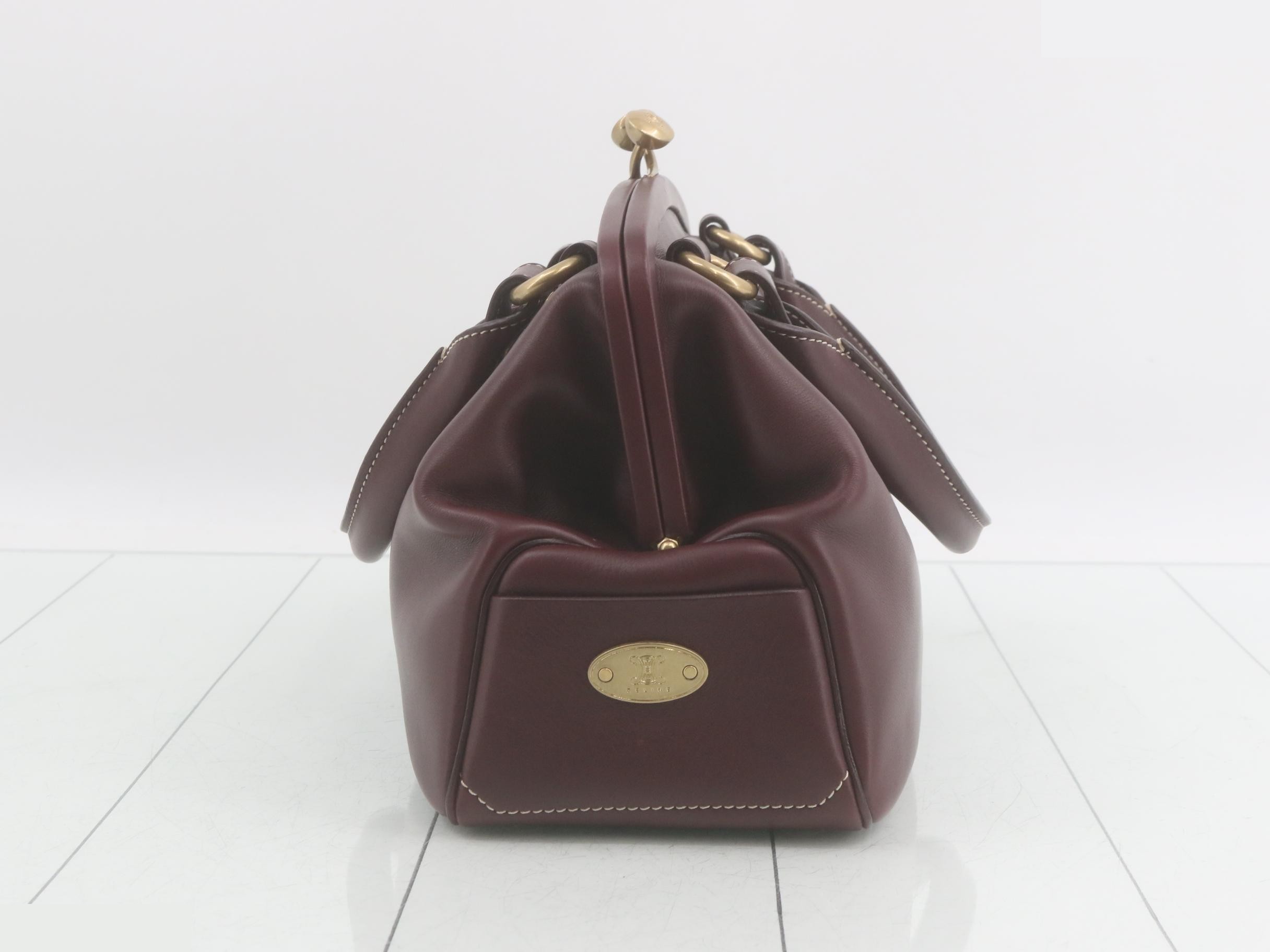 Boogie Bag Leather Clasp Handbag Bordeaux — view 4