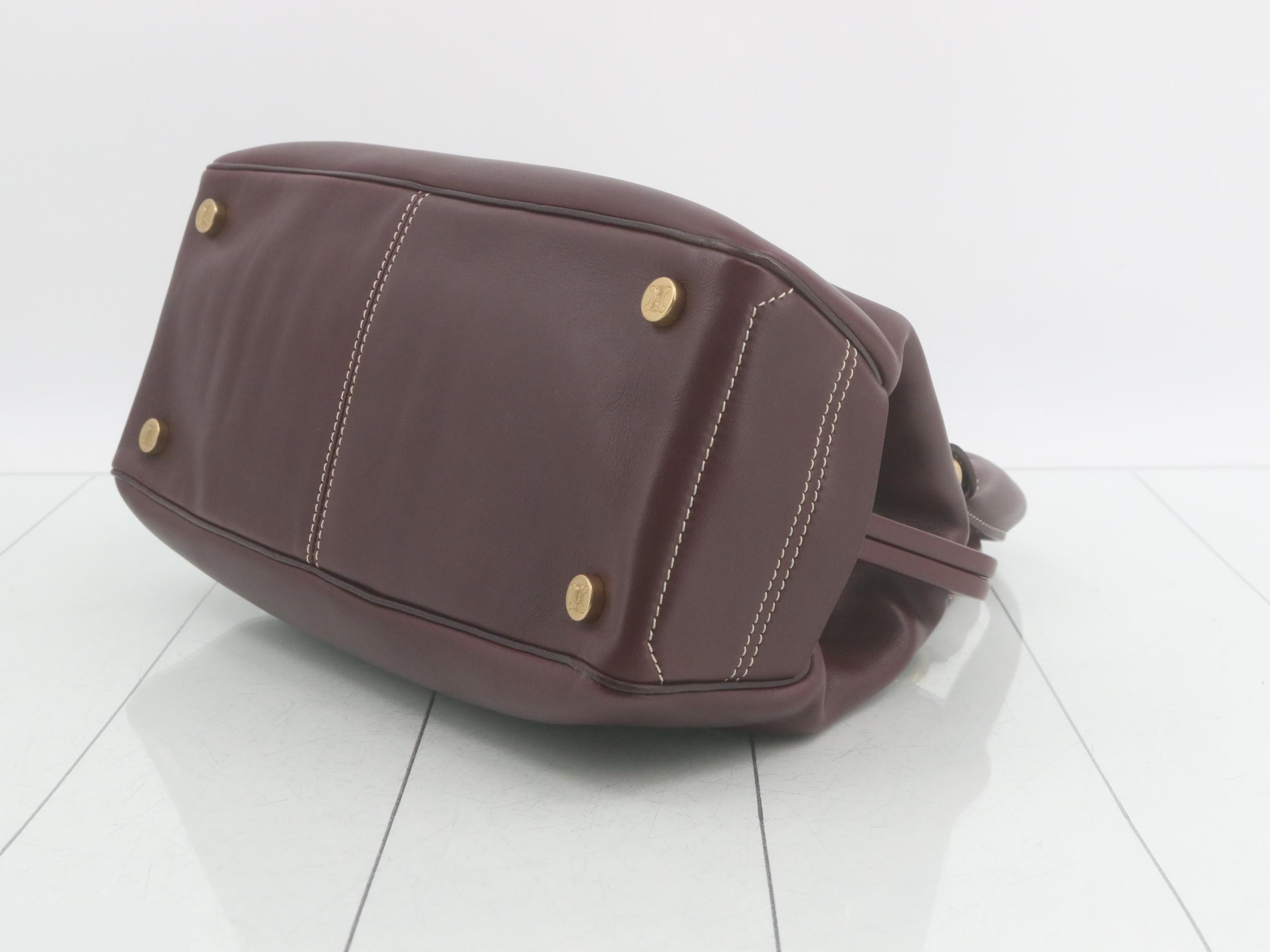 Boogie Bag Leather Clasp Handbag Bordeaux — view 6