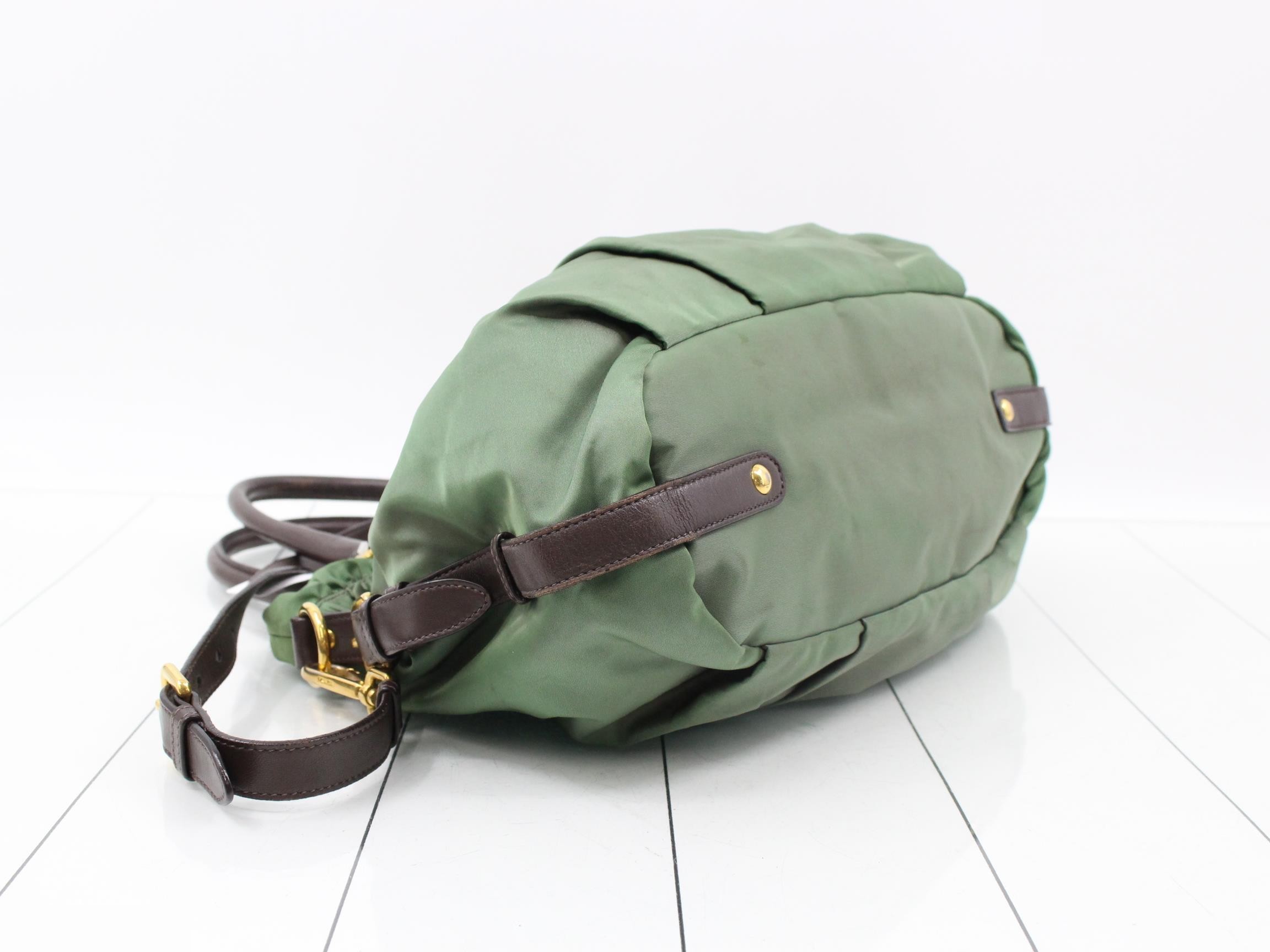 Gathered khaki bag — view 5