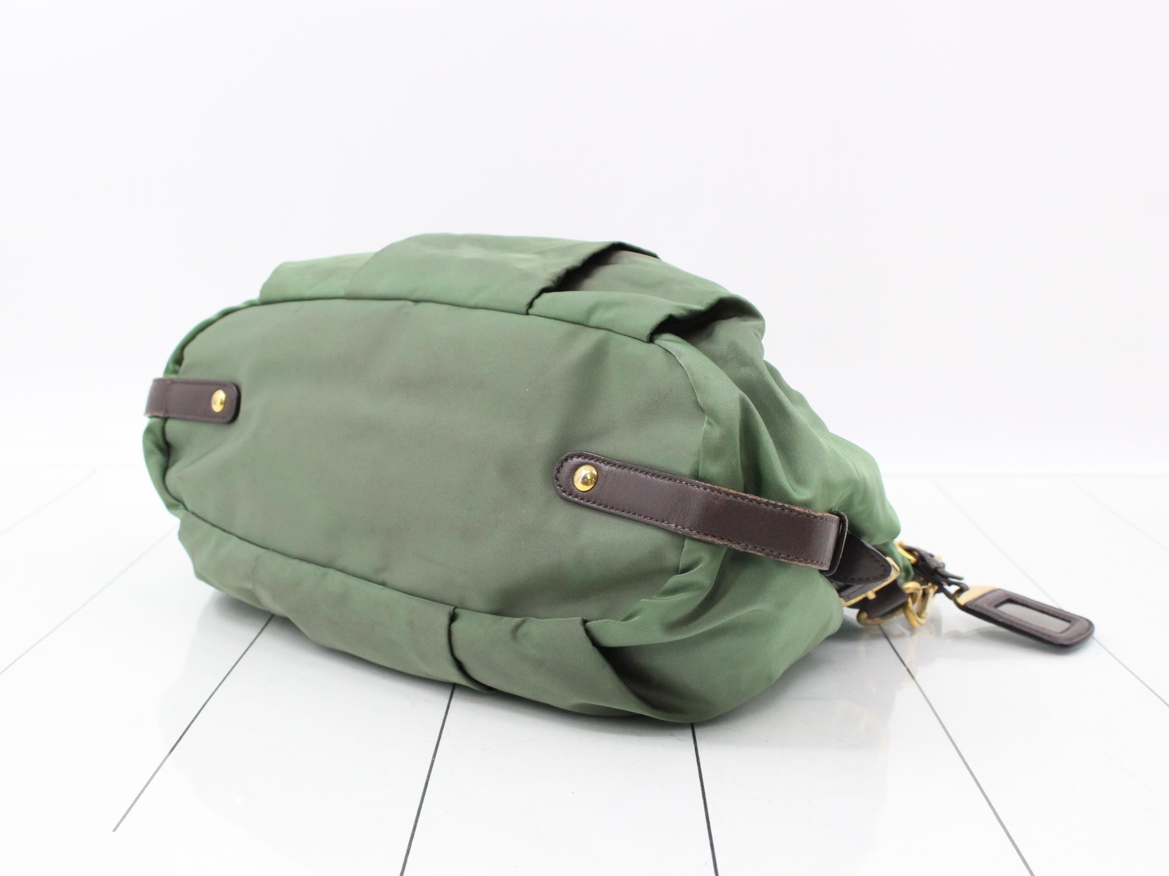 Gathered khaki bag — view 6