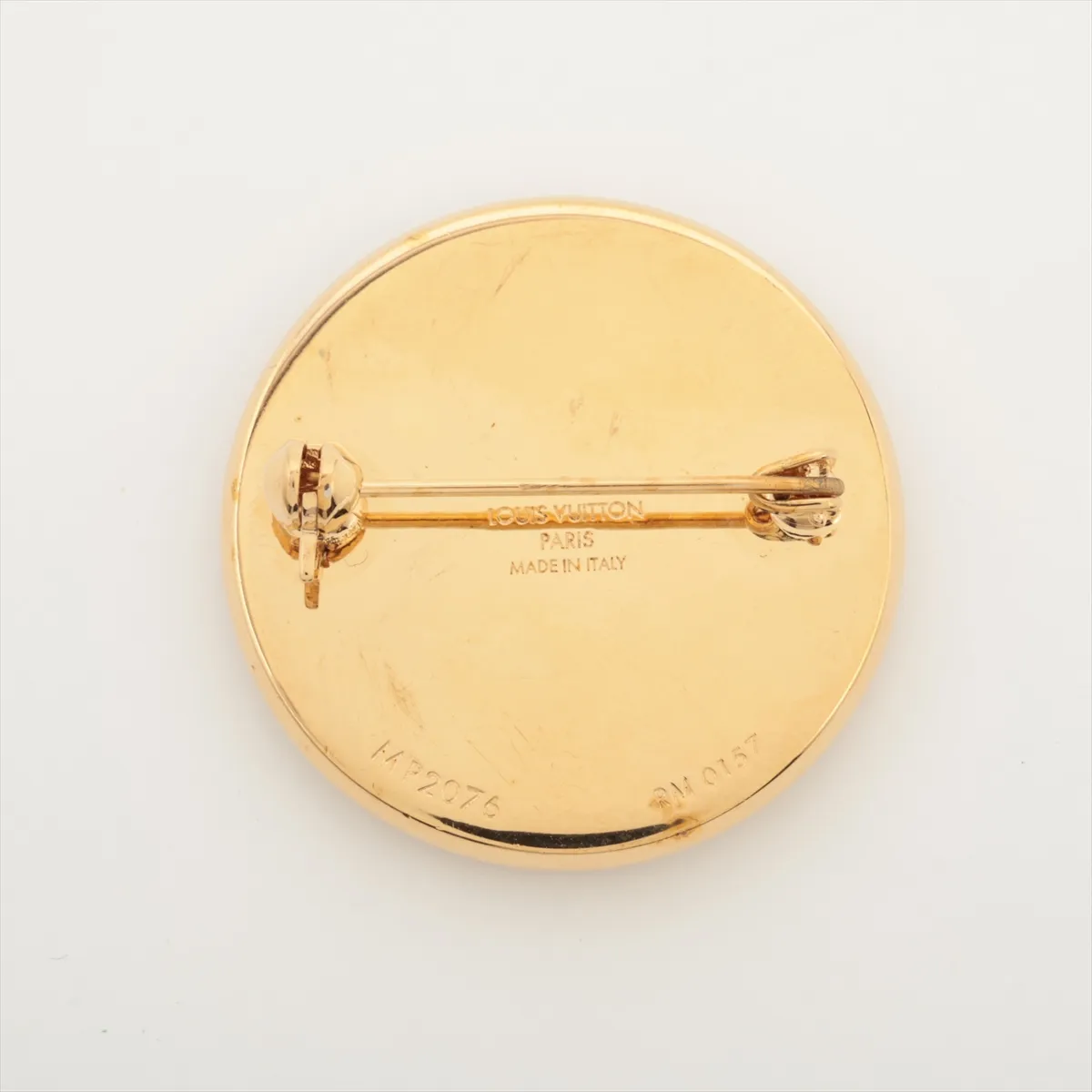 x Supreme MP2076 Box Logo Brooch RM0157 GP x PVC Brown x Gold. Shows signs of wear including — view 2