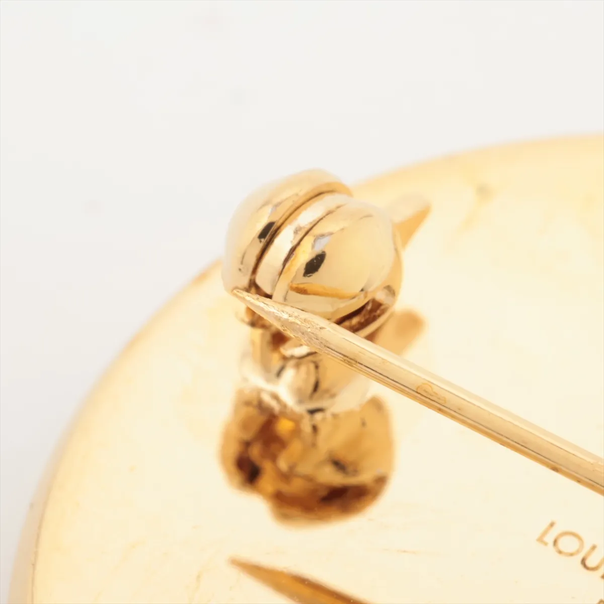 x Supreme MP2076 Box Logo Brooch RM0157 GP x PVC Brown x Gold. Shows signs of wear including — view 3