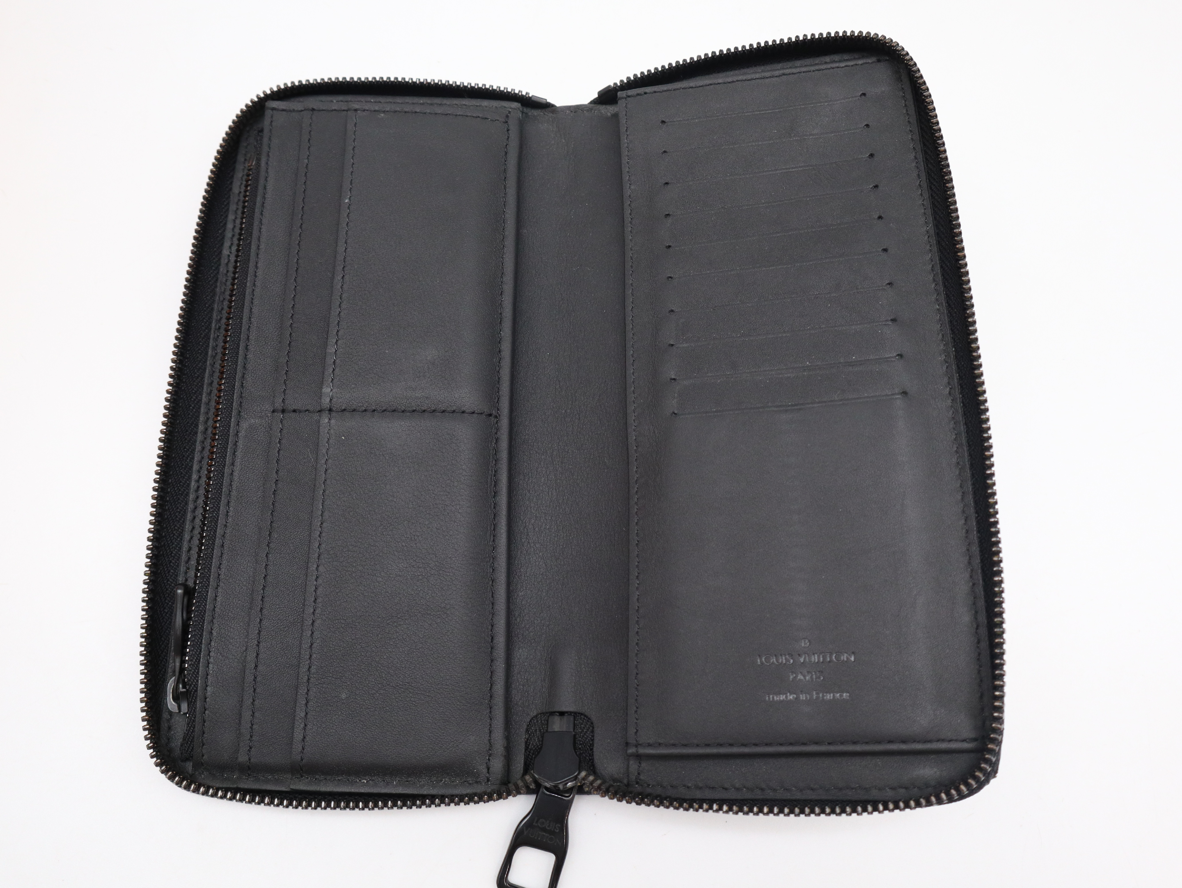M11721 Monogram Taurillon Zippy Wallet Noir (Black) with Box and Dust Bag. RFID ID tested. — view 8
