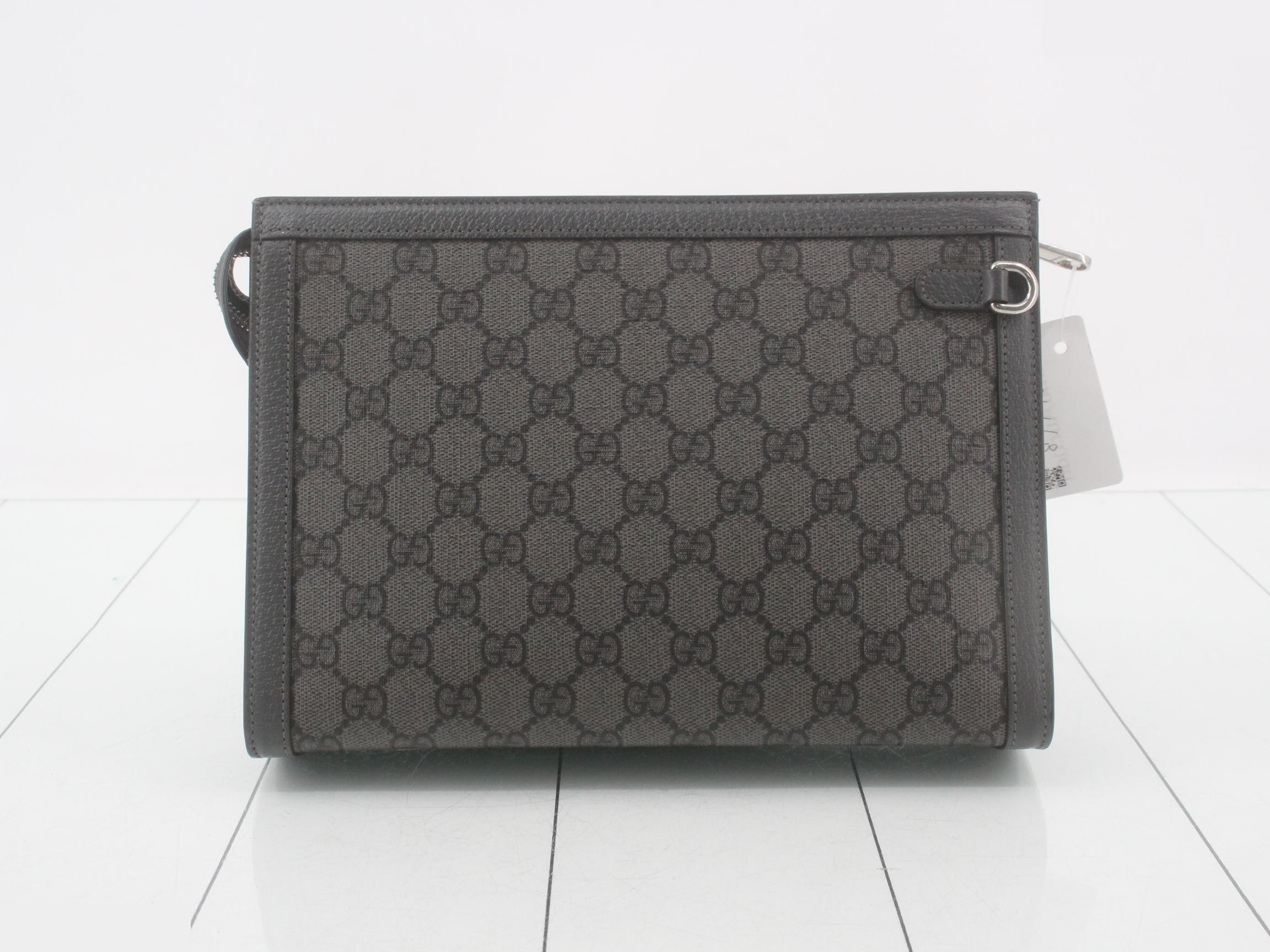 Ophidia Convertible GG Coated Canvas Clutch Bag — view 2