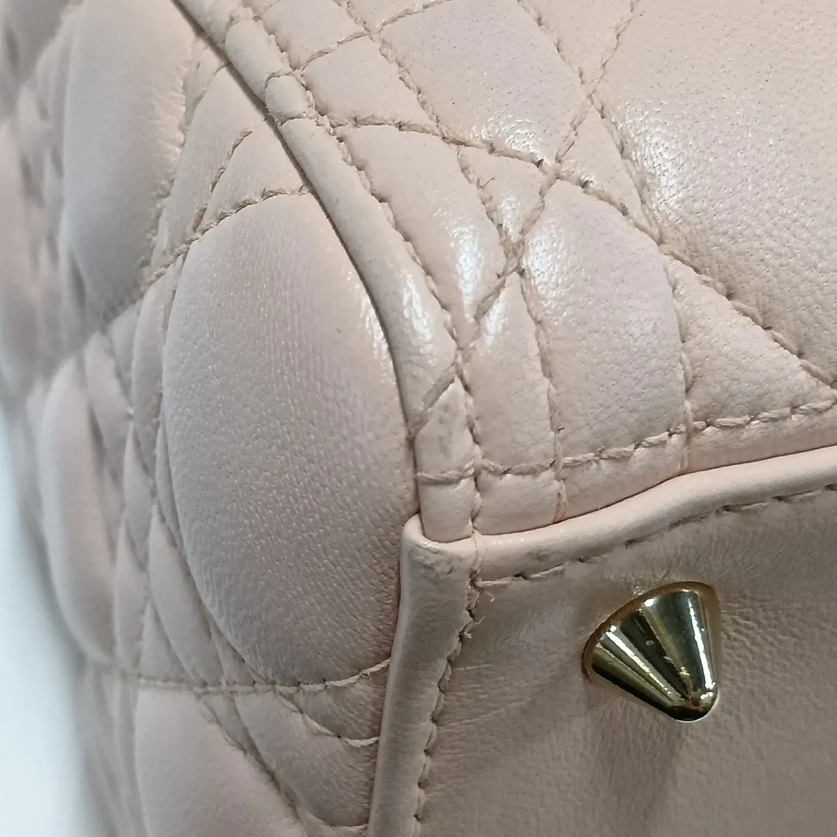 Cannage Lady Dior Leather 2-Way Handbag Pink — view 13