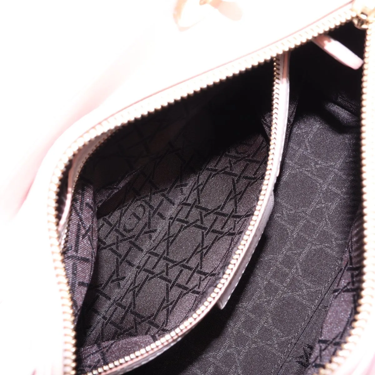 Cannage Lady Dior Leather 2-Way Handbag Pink — view 9
