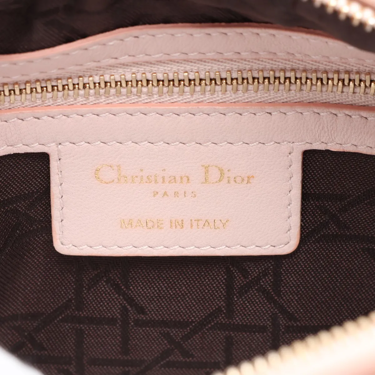 Cannage Lady Dior Leather 2-Way Handbag Pink — view 10