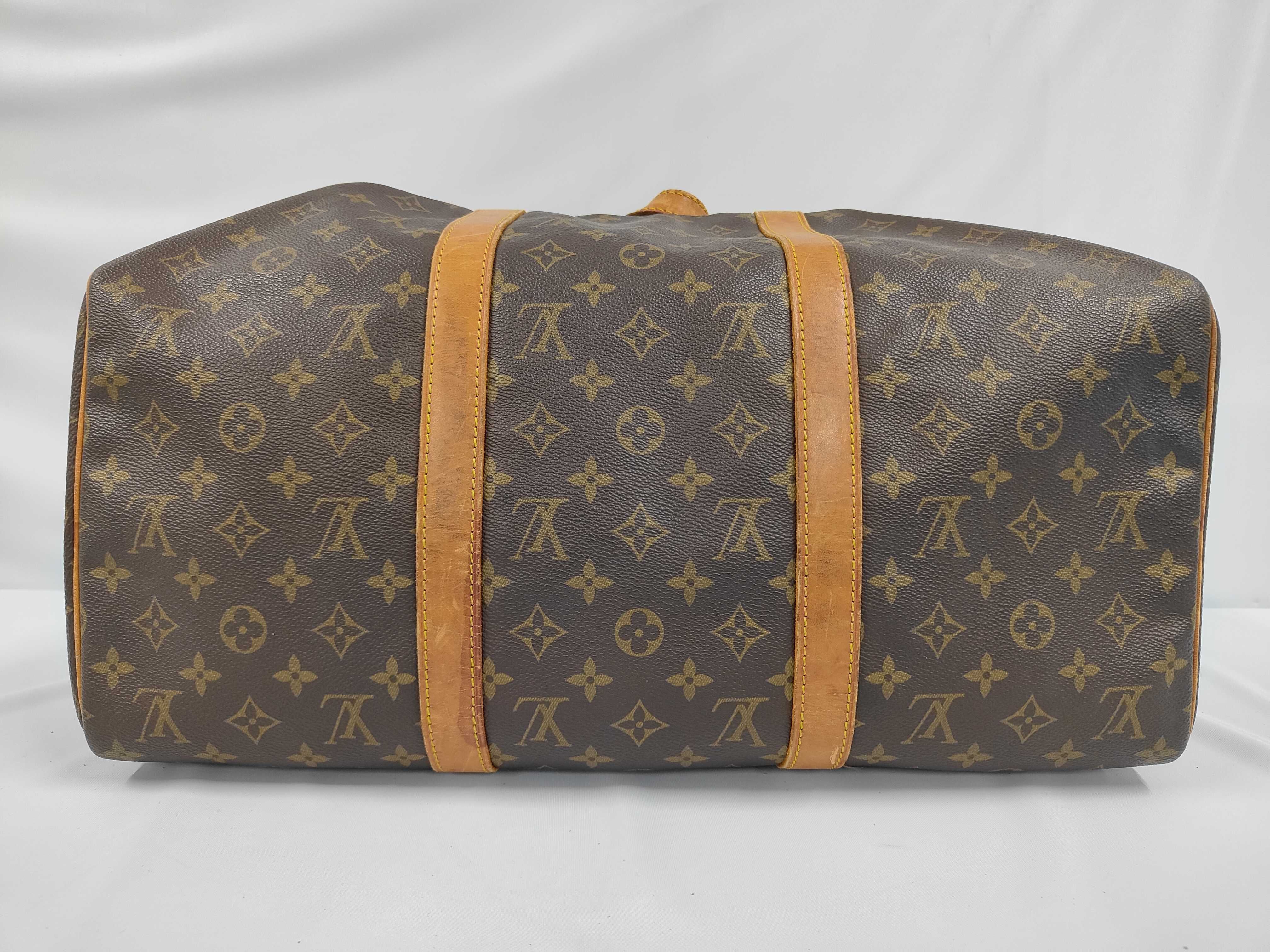 Monogram Keepall 45 M41428 Accessories: Name tag, padlock, Boston bag — view 3