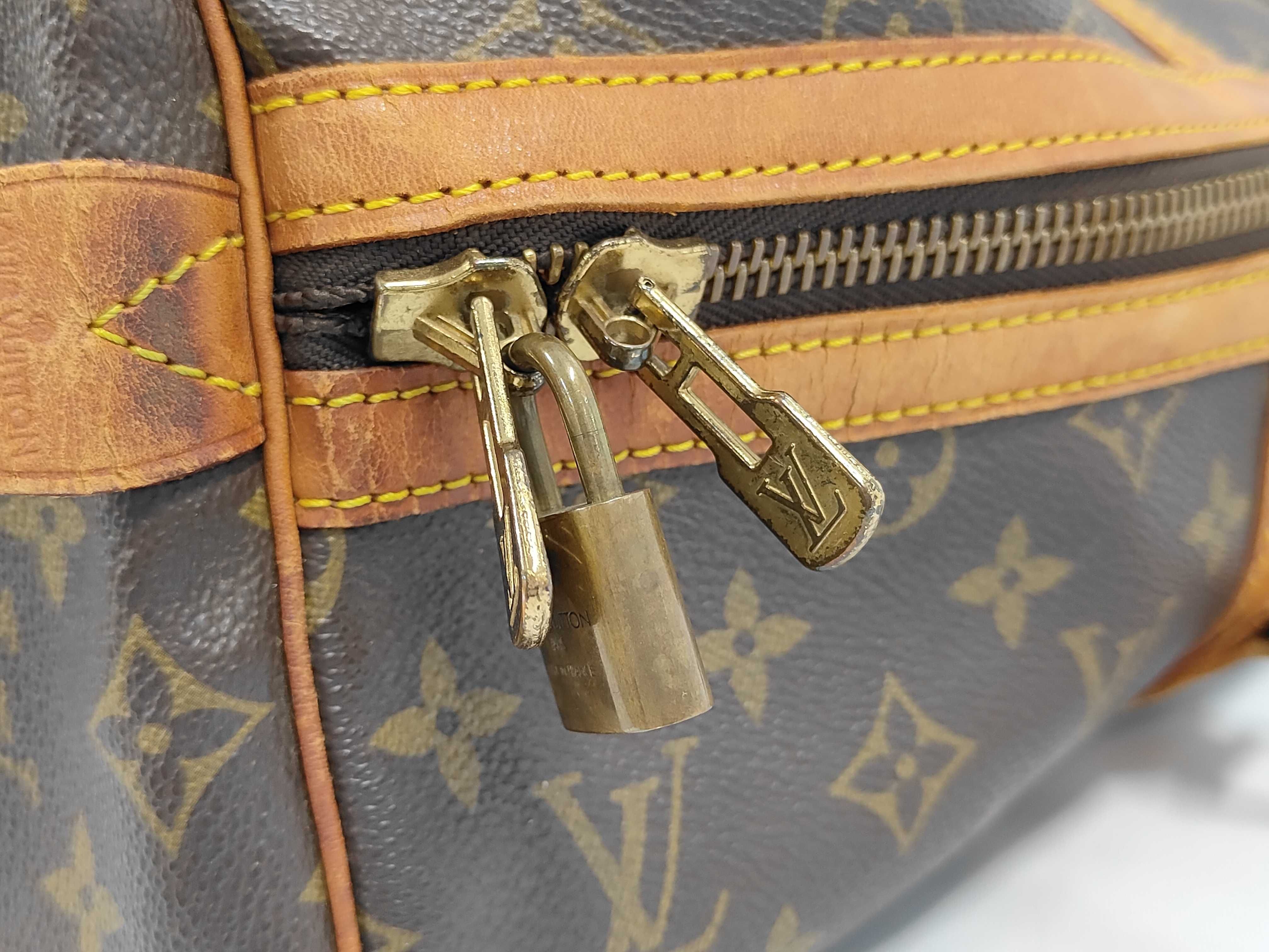 Monogram Keepall 45 M41428 Accessories: Name tag, padlock, Boston bag — view 7