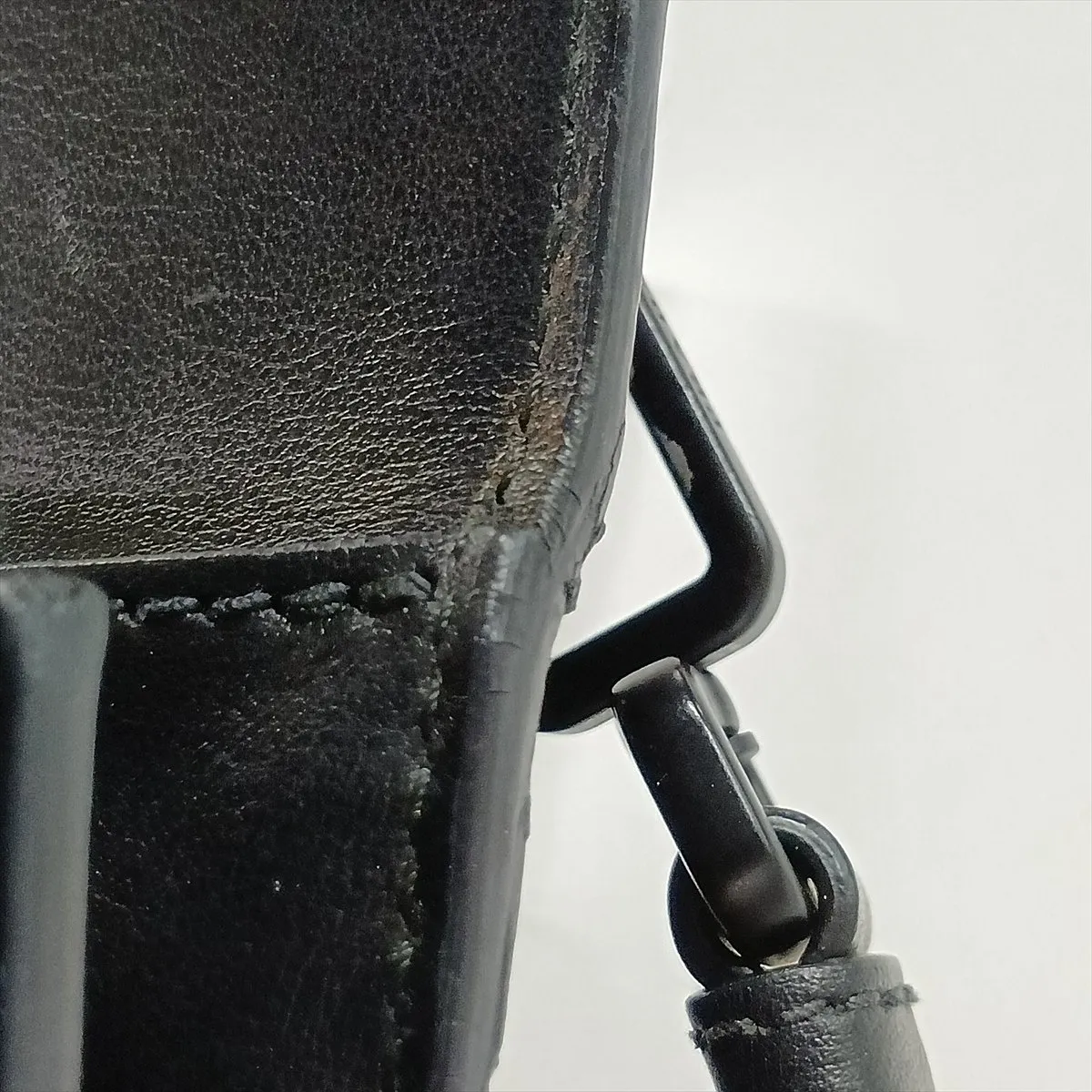 Leather x Studs 2-Way Shoulder Bag, Black — view 14