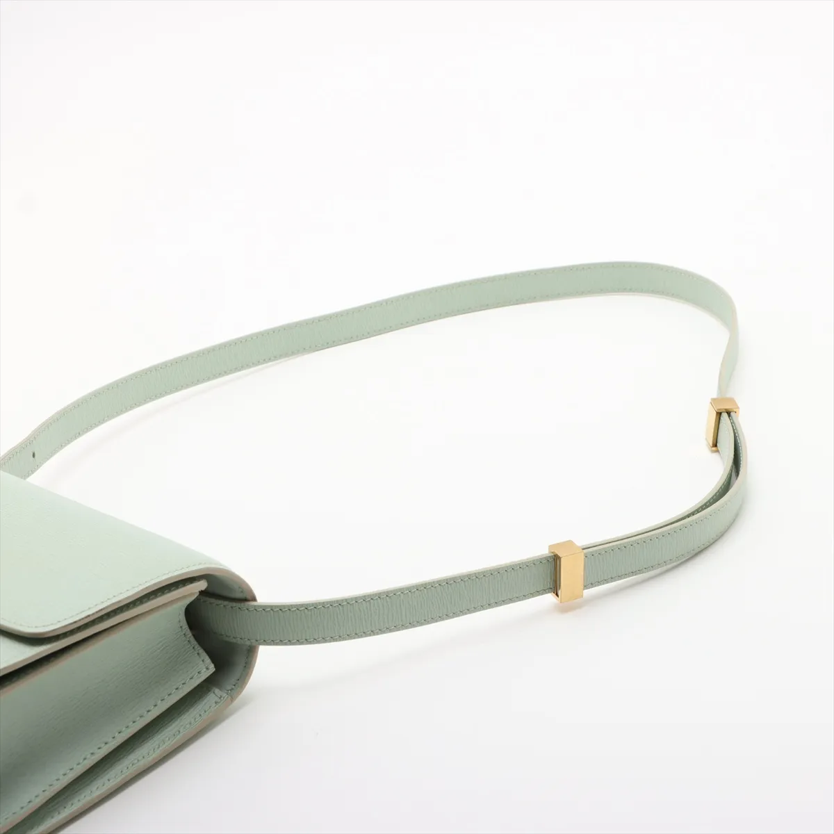 Classic Box Small Leather Shoulder Bag Green — view 5