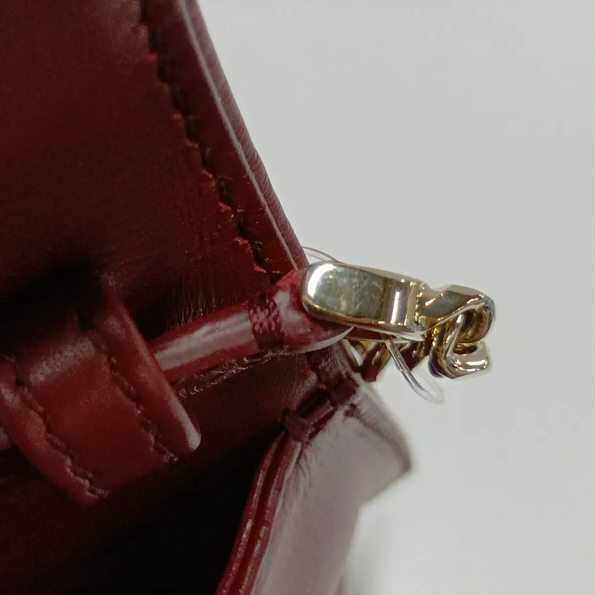 Serpenti Leather Chain Shoulder Bag, Pink, with Mirror — view 9