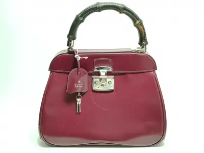 Bamboo Lady Lock Bamboo Top Handle Handbag
