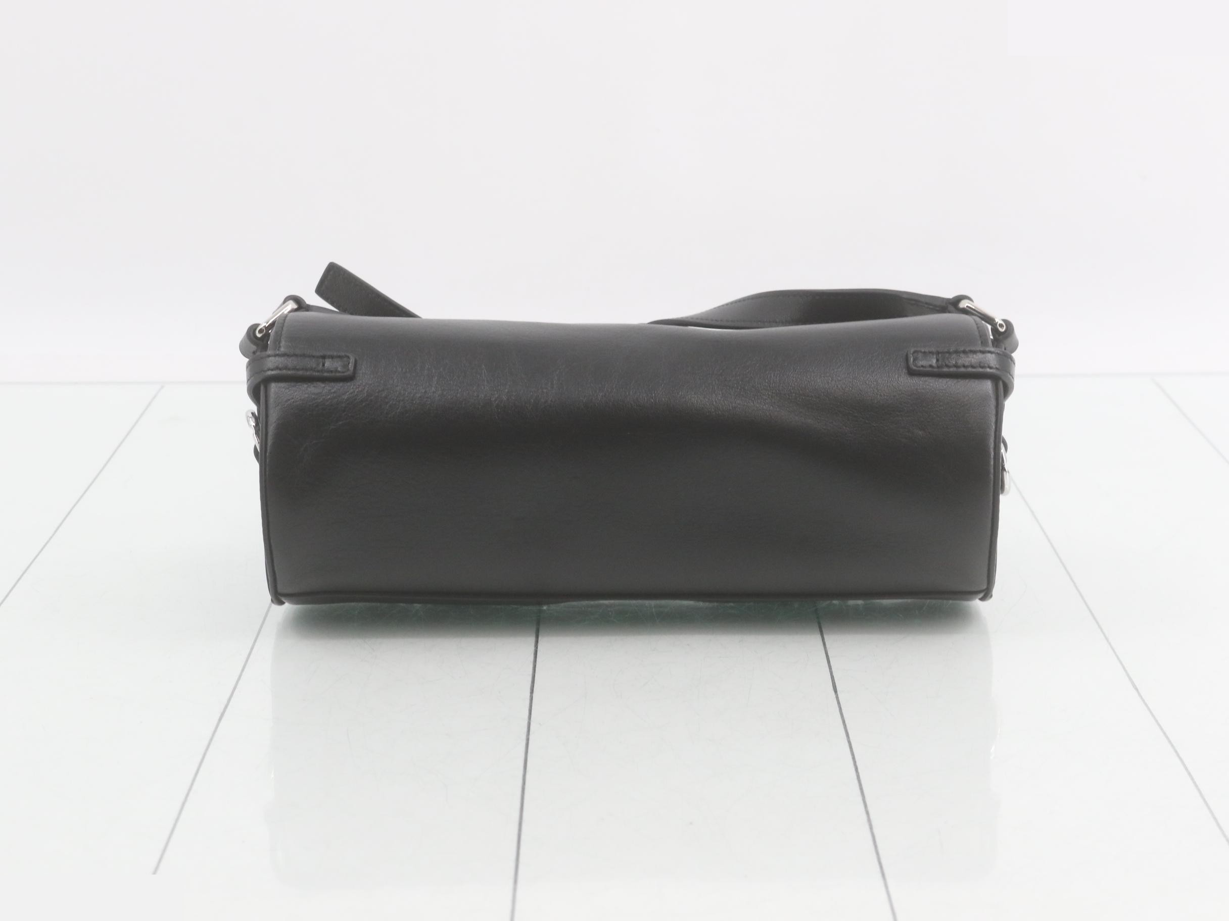 Voyeux Leather Shoulder Bag, Black — view 2