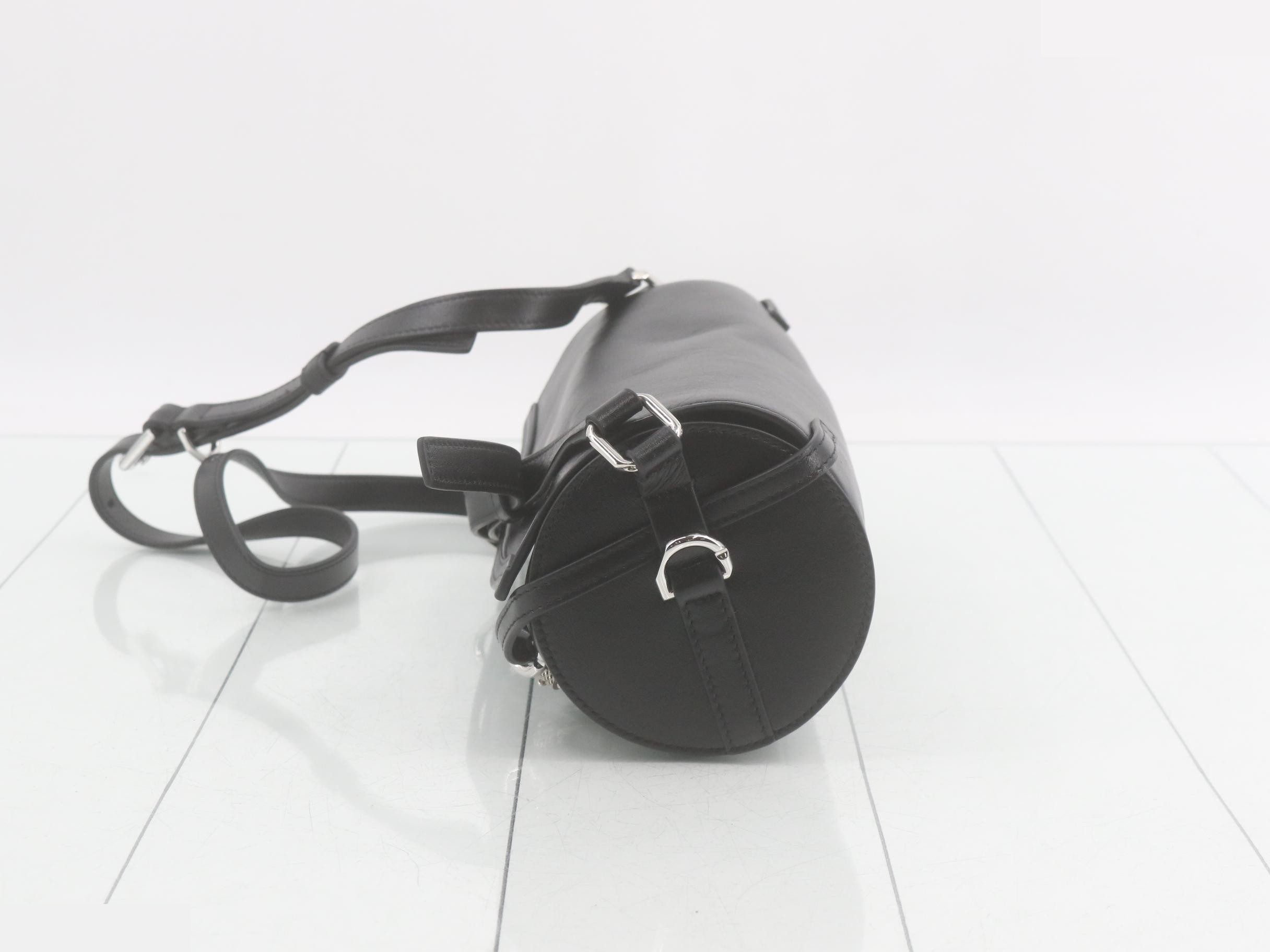 Voyeux Leather Shoulder Bag, Black — view 3