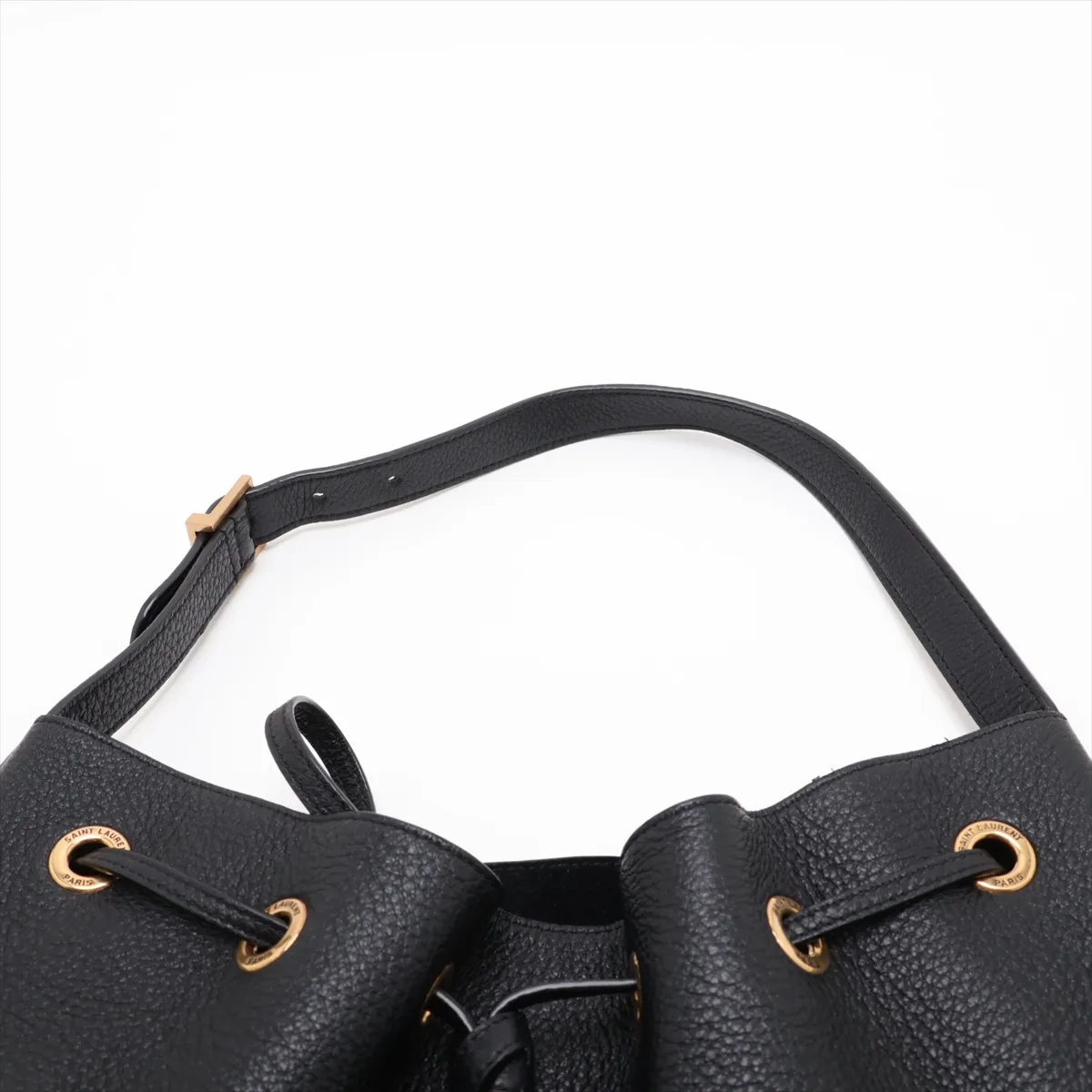 796626 Leather Shoulder Bag, Black — view 6