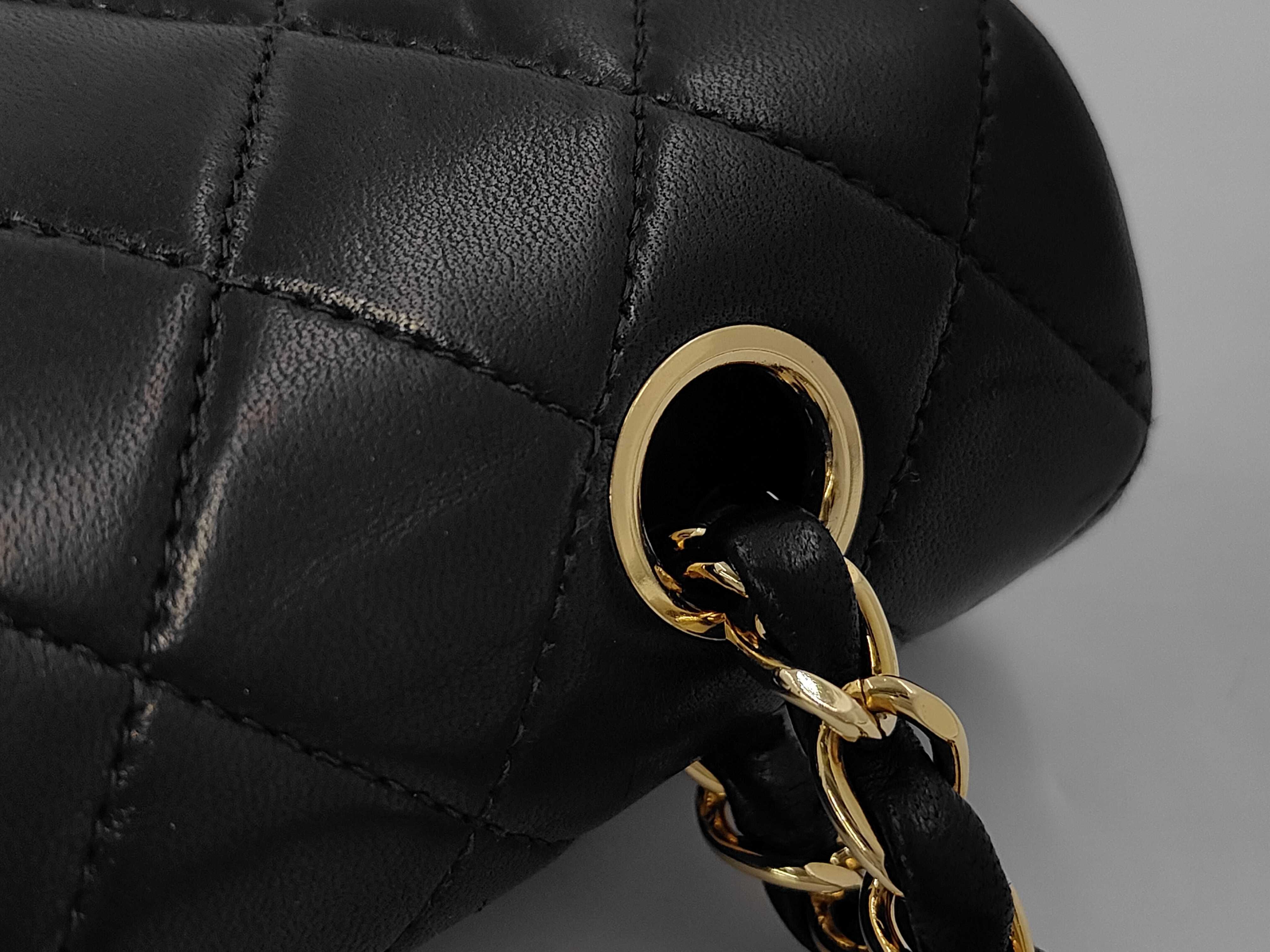 Matelassé 25 Lambskin Double Flap Double Chain Shoulder Bag — view 7