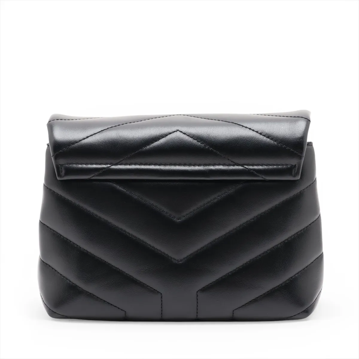 Loulou Leather Shoulder Bag, Black, 678401 — view 2