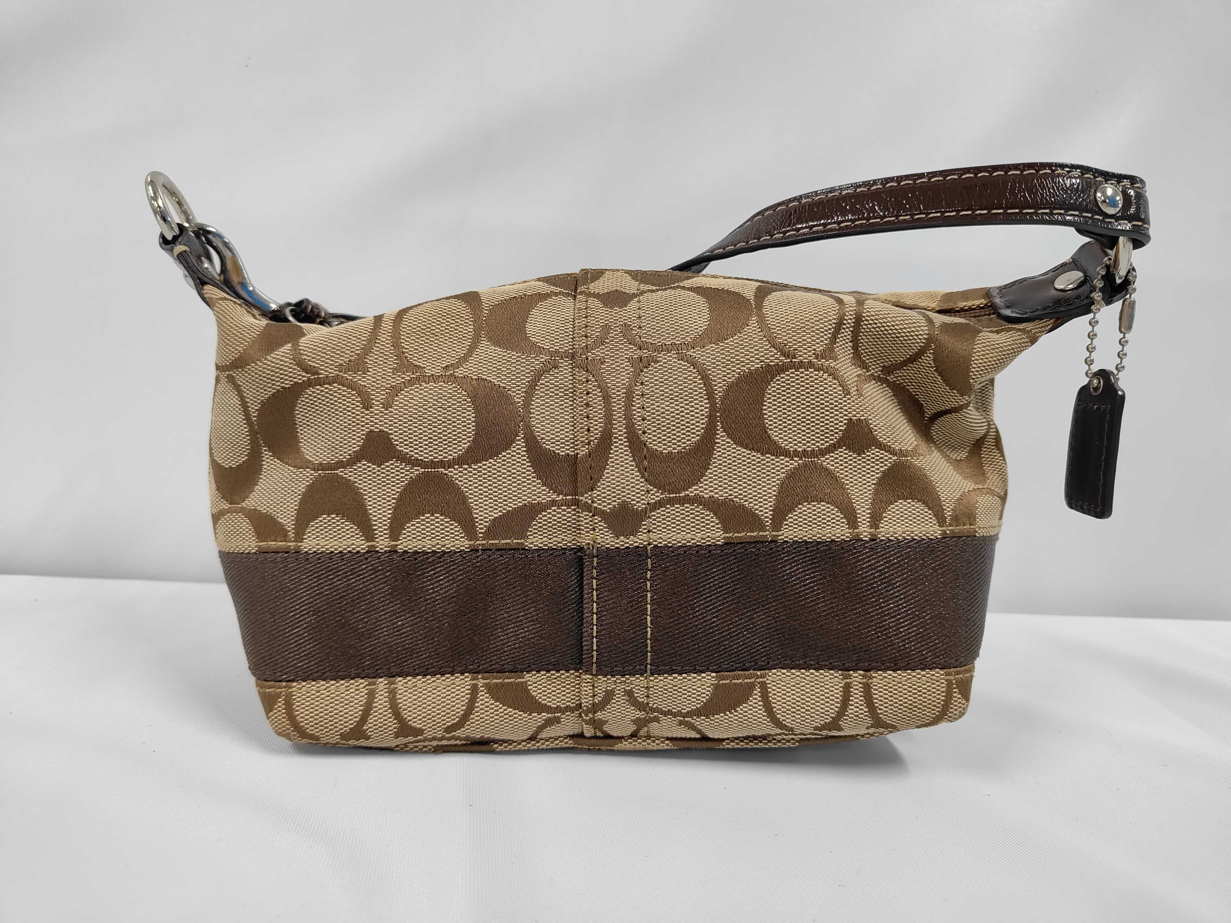 COACH Signature Canvas/Jacquard One-Shoulder Bag Handbag