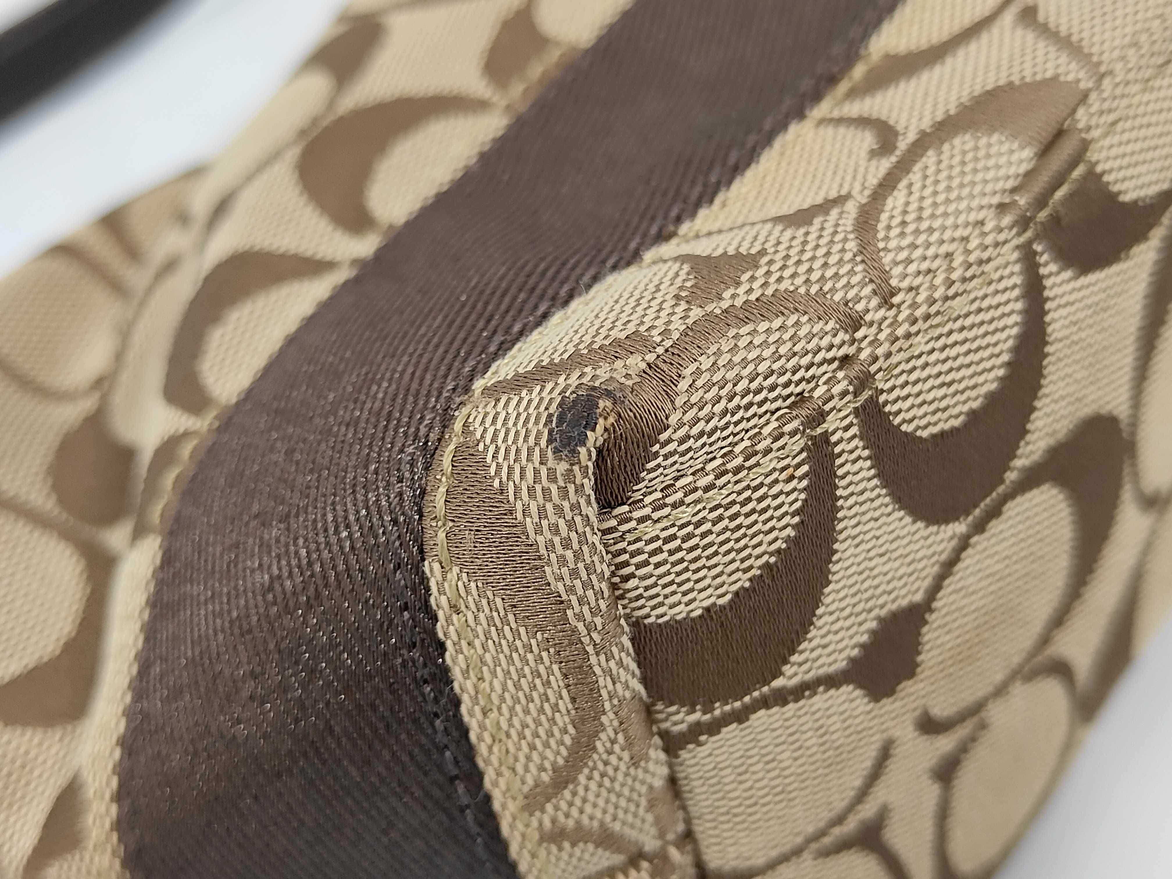 COACH Signature Canvas/Jacquard One-Shoulder Bag Handbag — view 4