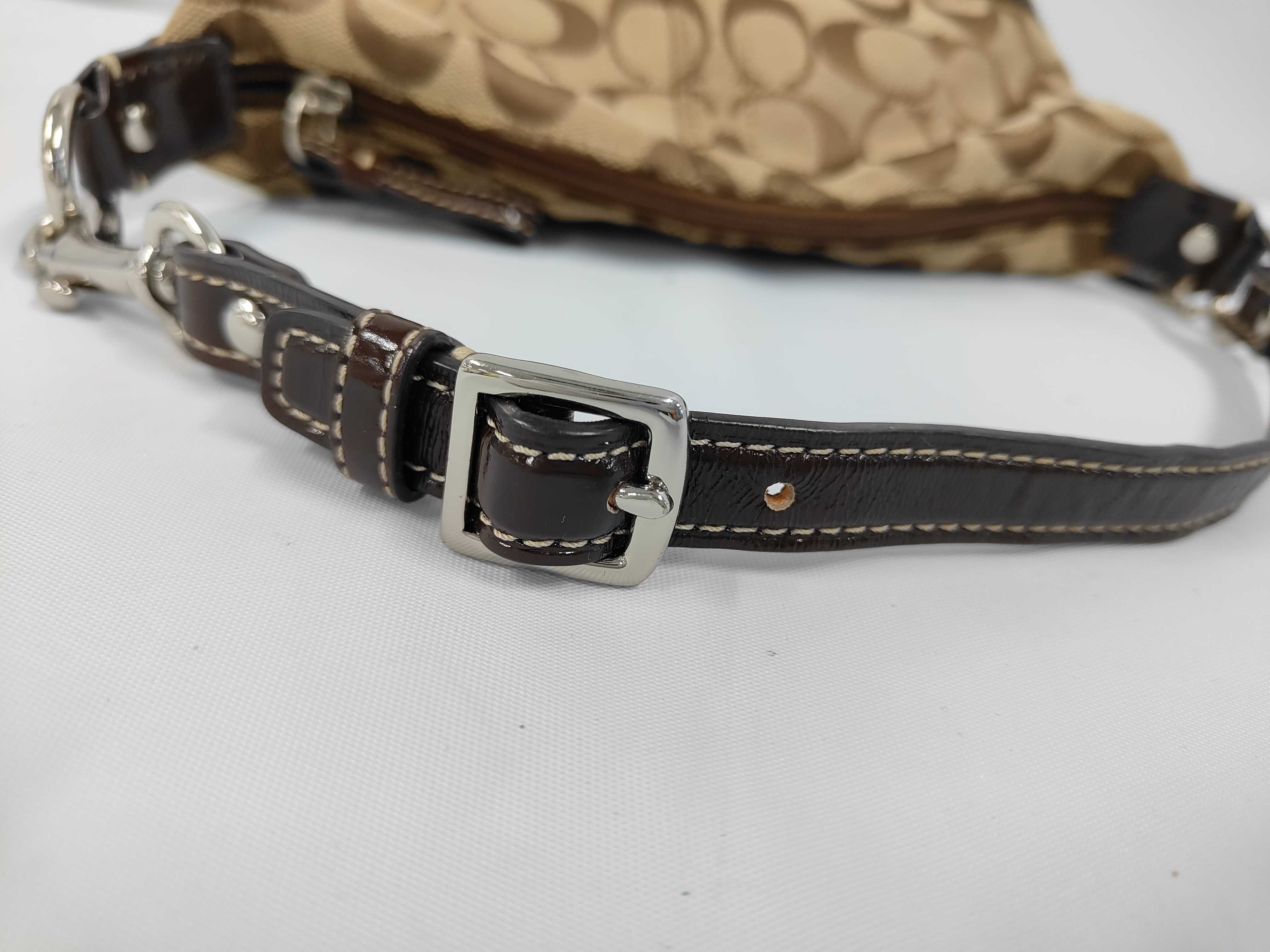 COACH Signature Canvas/Jacquard One-Shoulder Bag Handbag — view 5