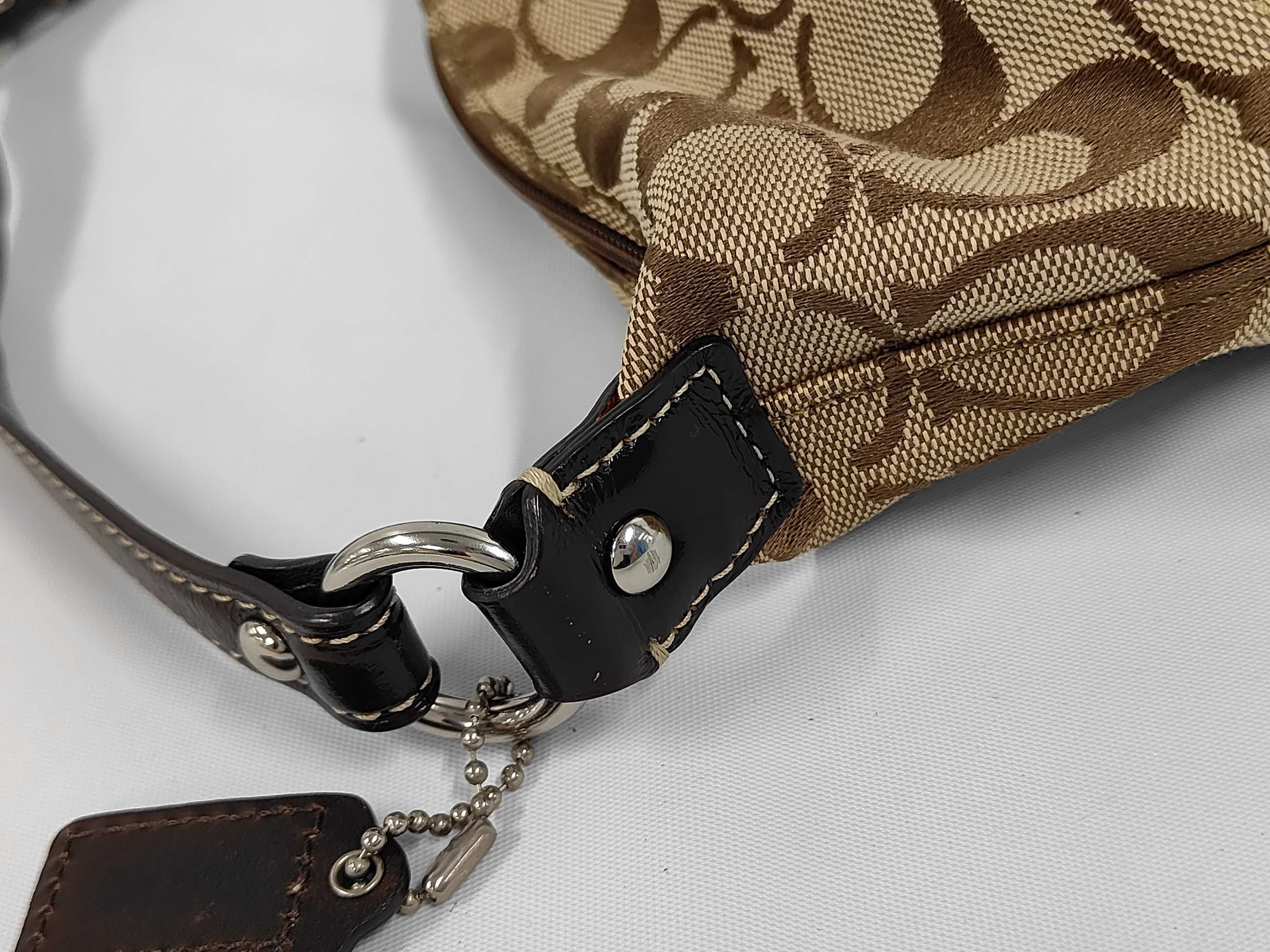 COACH Signature Canvas/Jacquard One-Shoulder Bag Handbag — view 6