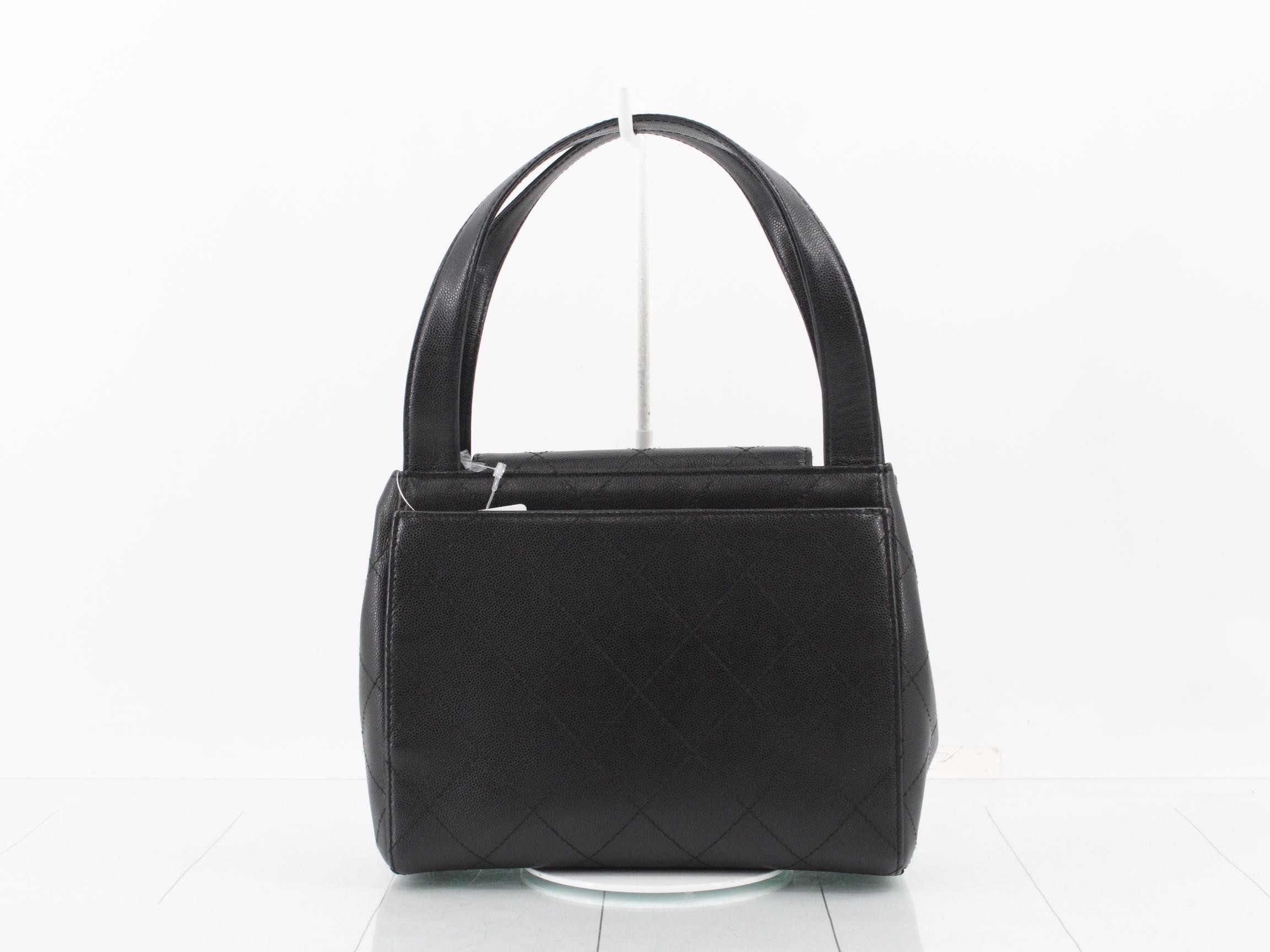 Classic Chain Clutch, Grained Calfskin — view 2