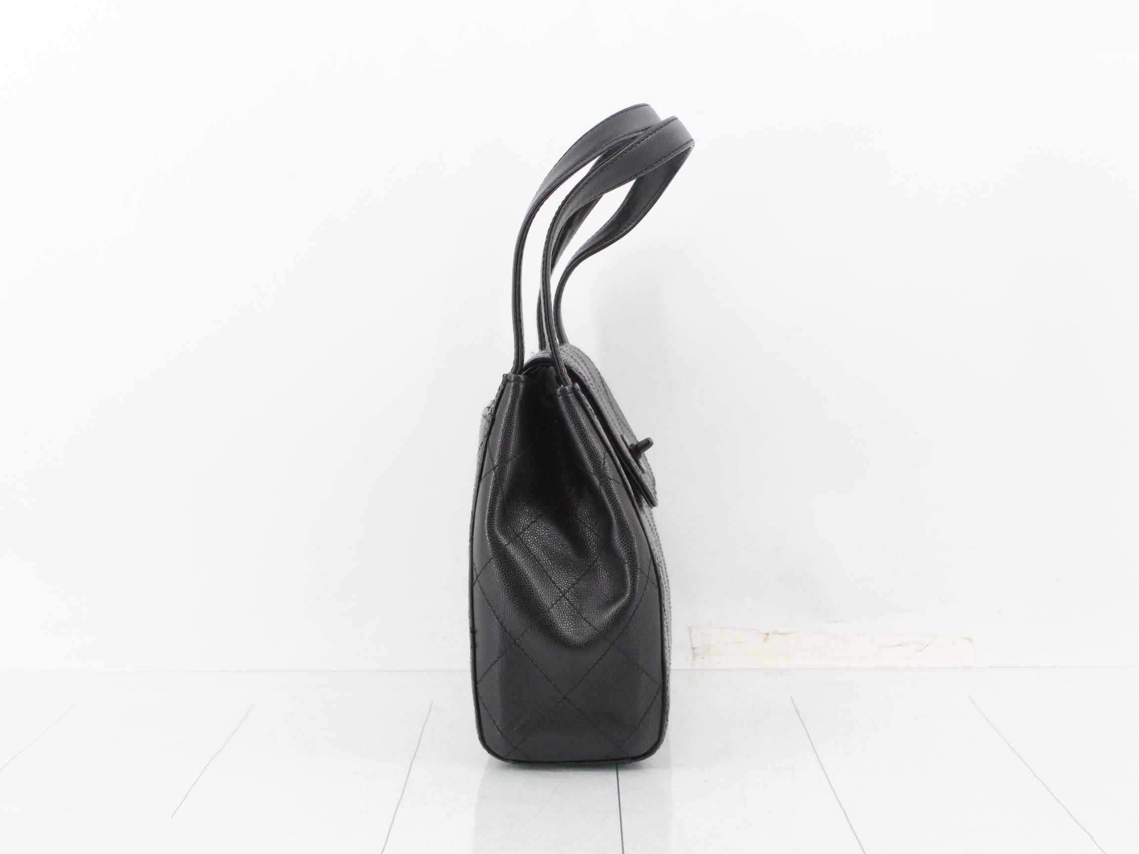 Classic Chain Clutch, Grained Calfskin — view 4