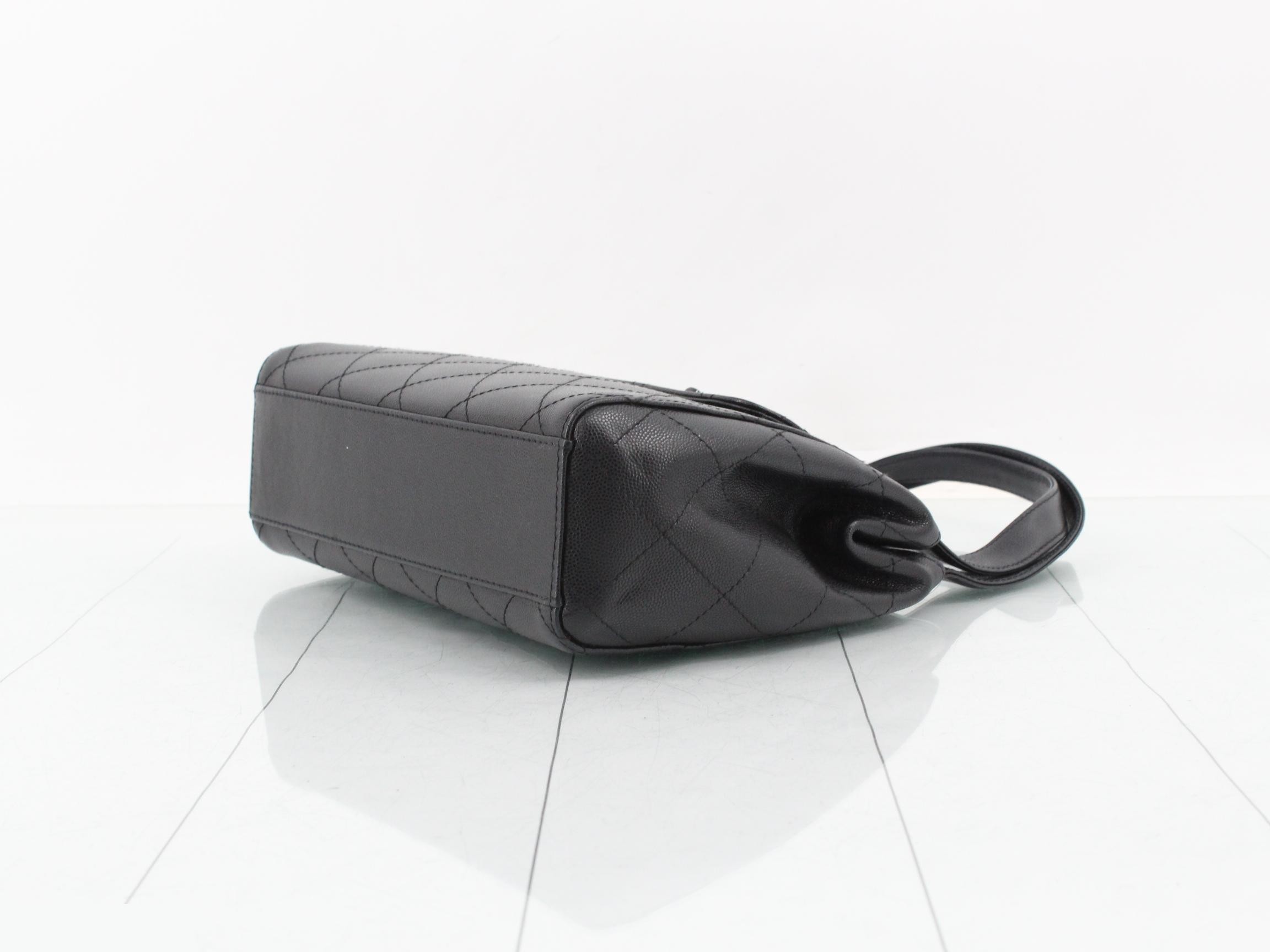 Classic Chain Clutch, Grained Calfskin — view 6