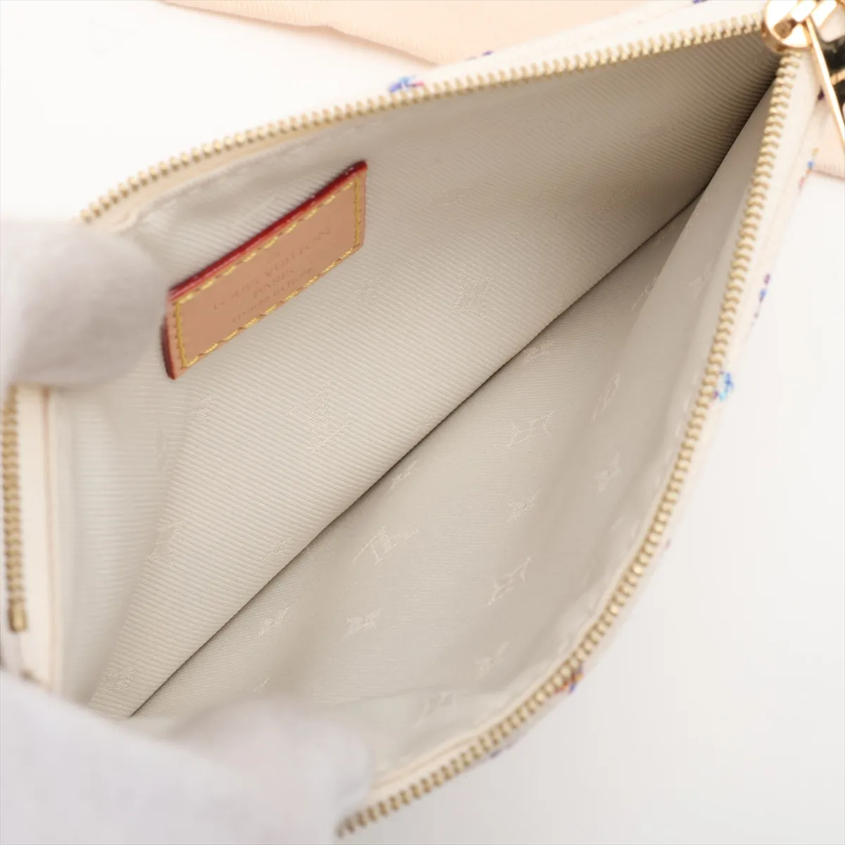 Monogram Jacquard Carryall NM PM M24707 White (RFID detected) — view 8