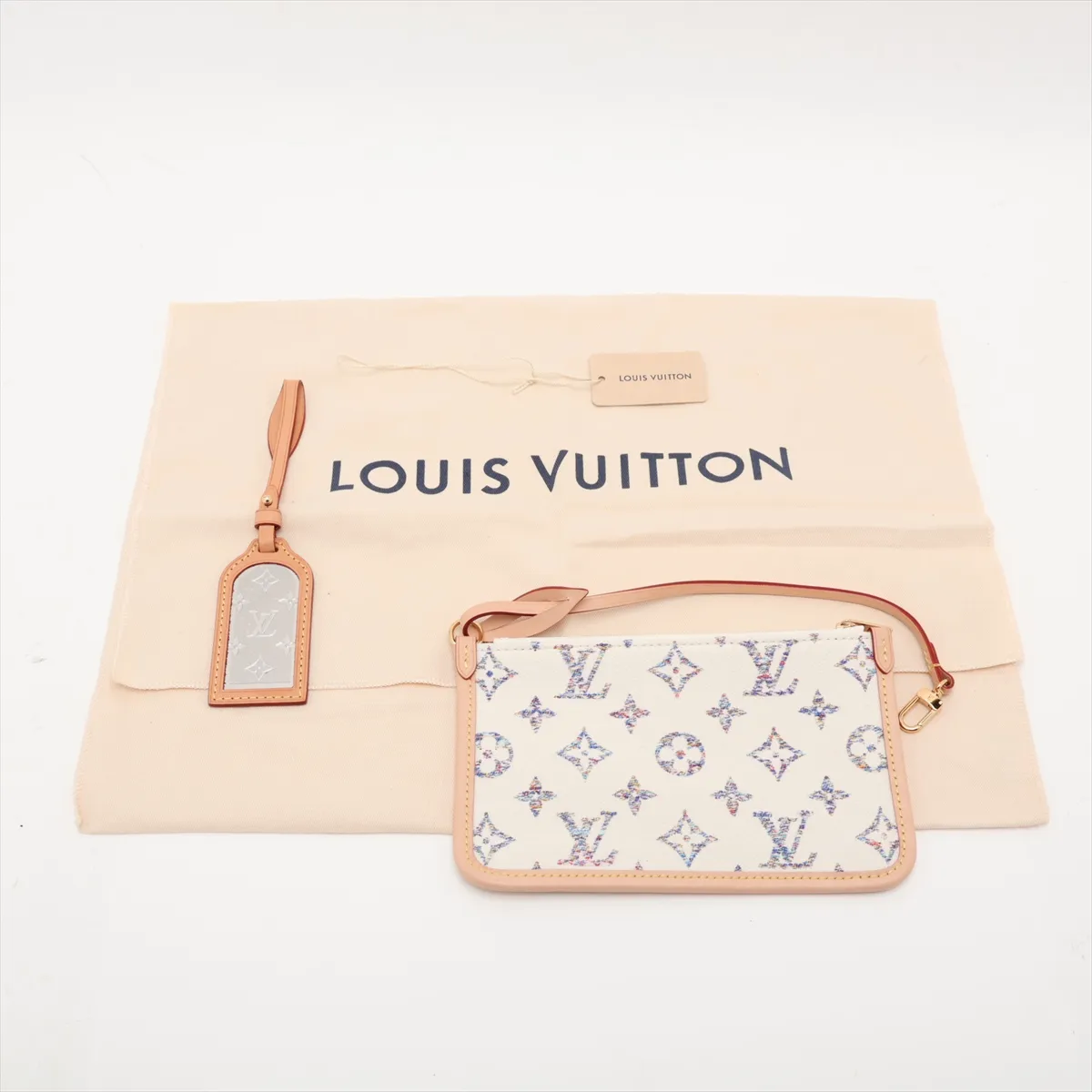 Monogram Jacquard Carryall NM PM M24707 White (RFID detected) — view 10