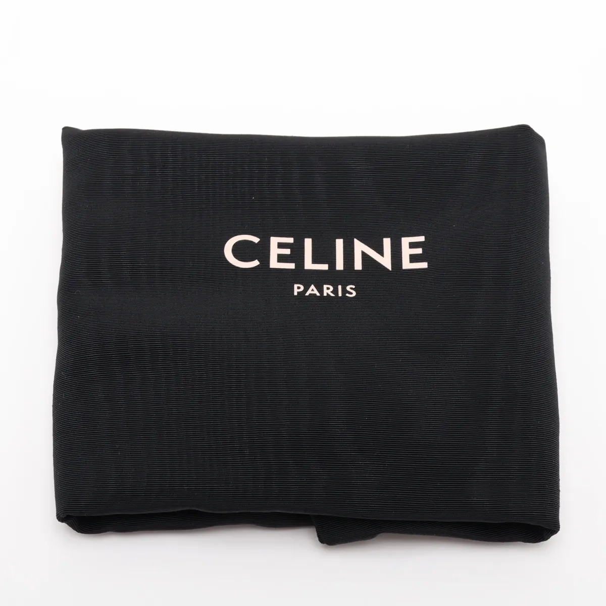 Triomphe Teen Leather Shoulder Bag, Black — view 12
