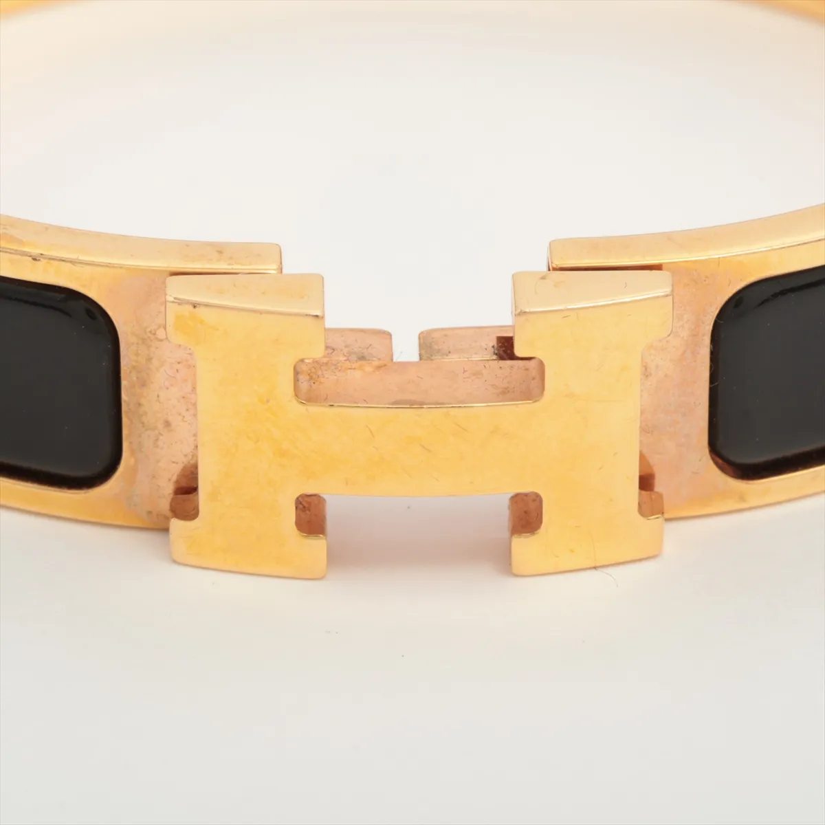 Click Crack H Bangle GP x Enamel Gold x Black Scratches Dullness Dirt Discoloration — view 3