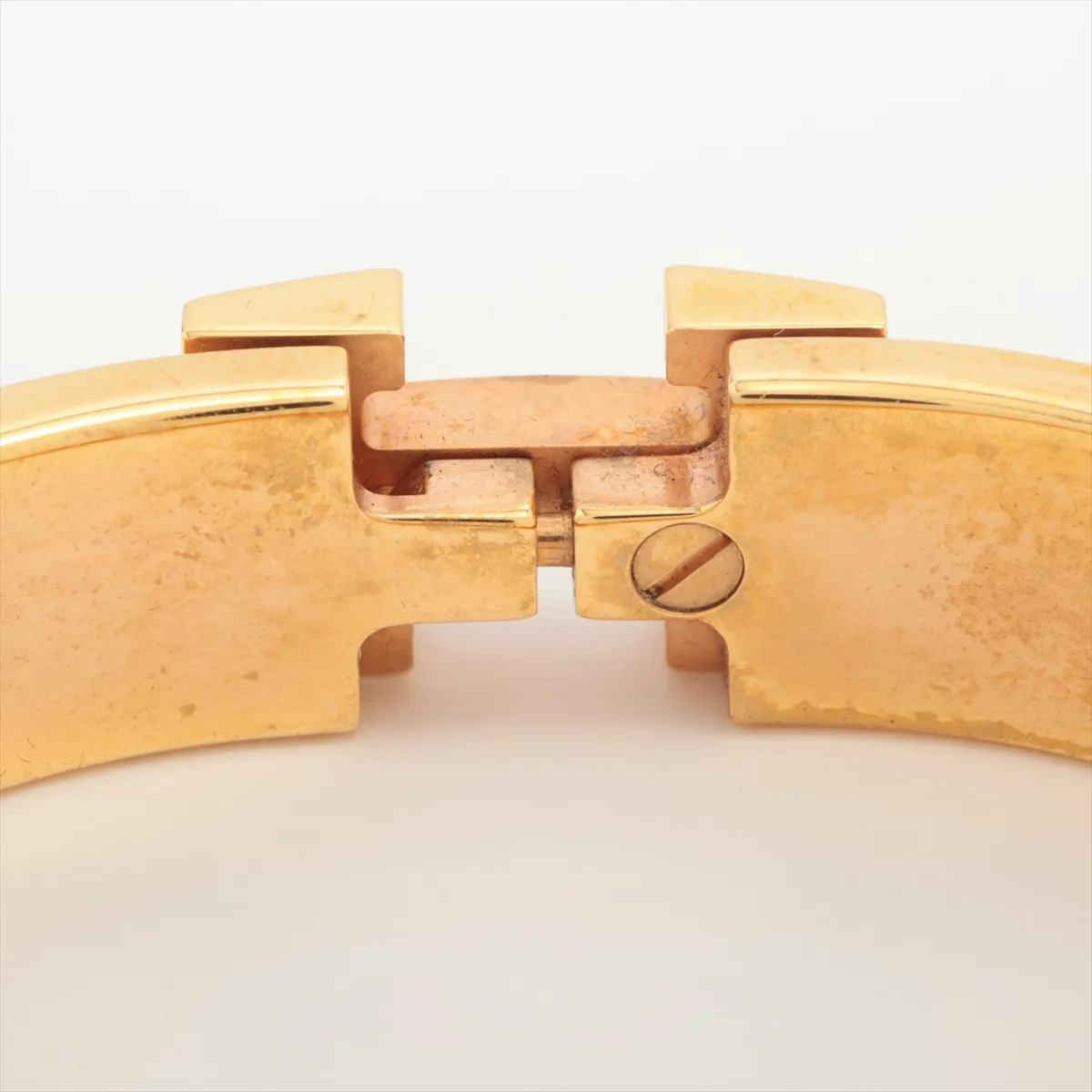Click Crack H Bangle GP x Enamel Gold x Black Scratches Dullness Dirt Discoloration — view 4