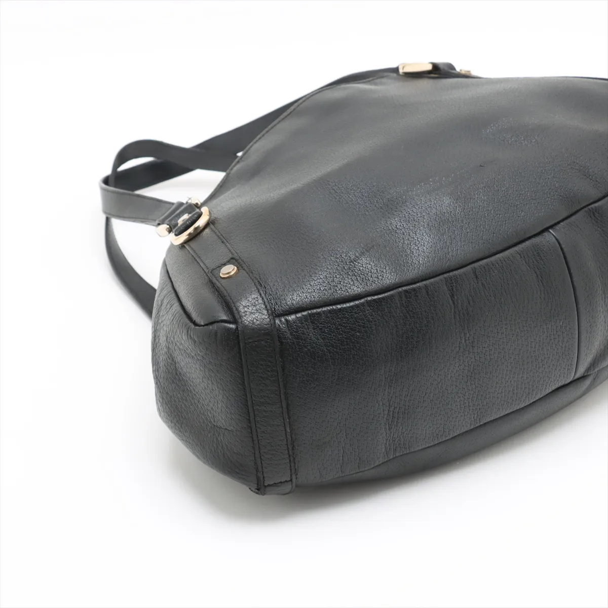 leather tote bag black 130736 — view 4