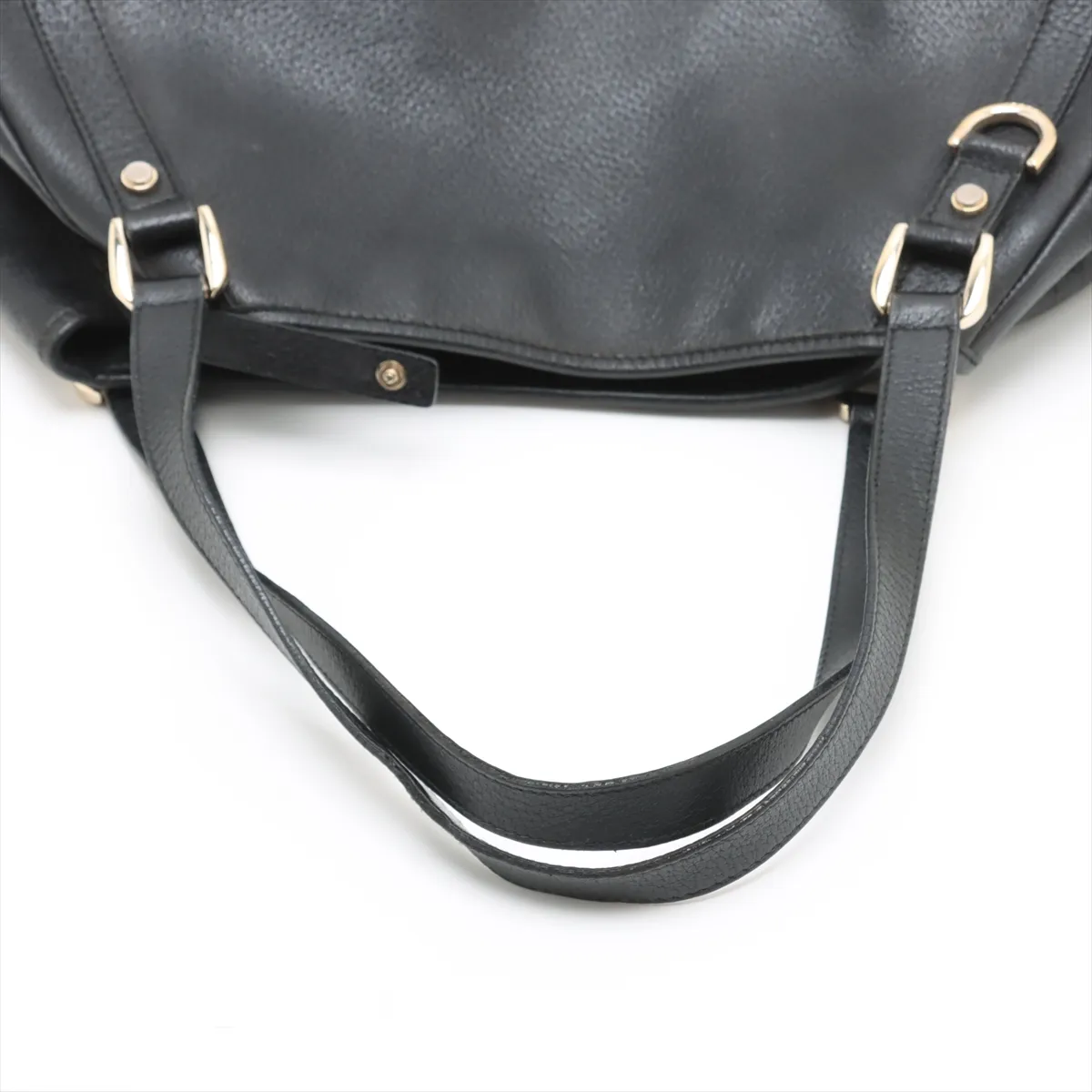 leather tote bag black 130736 — view 5