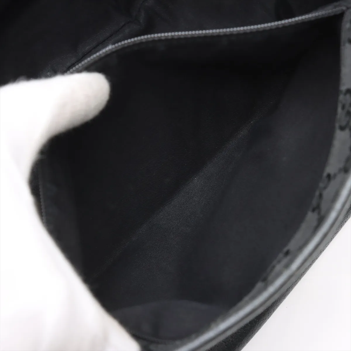 leather tote bag black 130736 — view 8